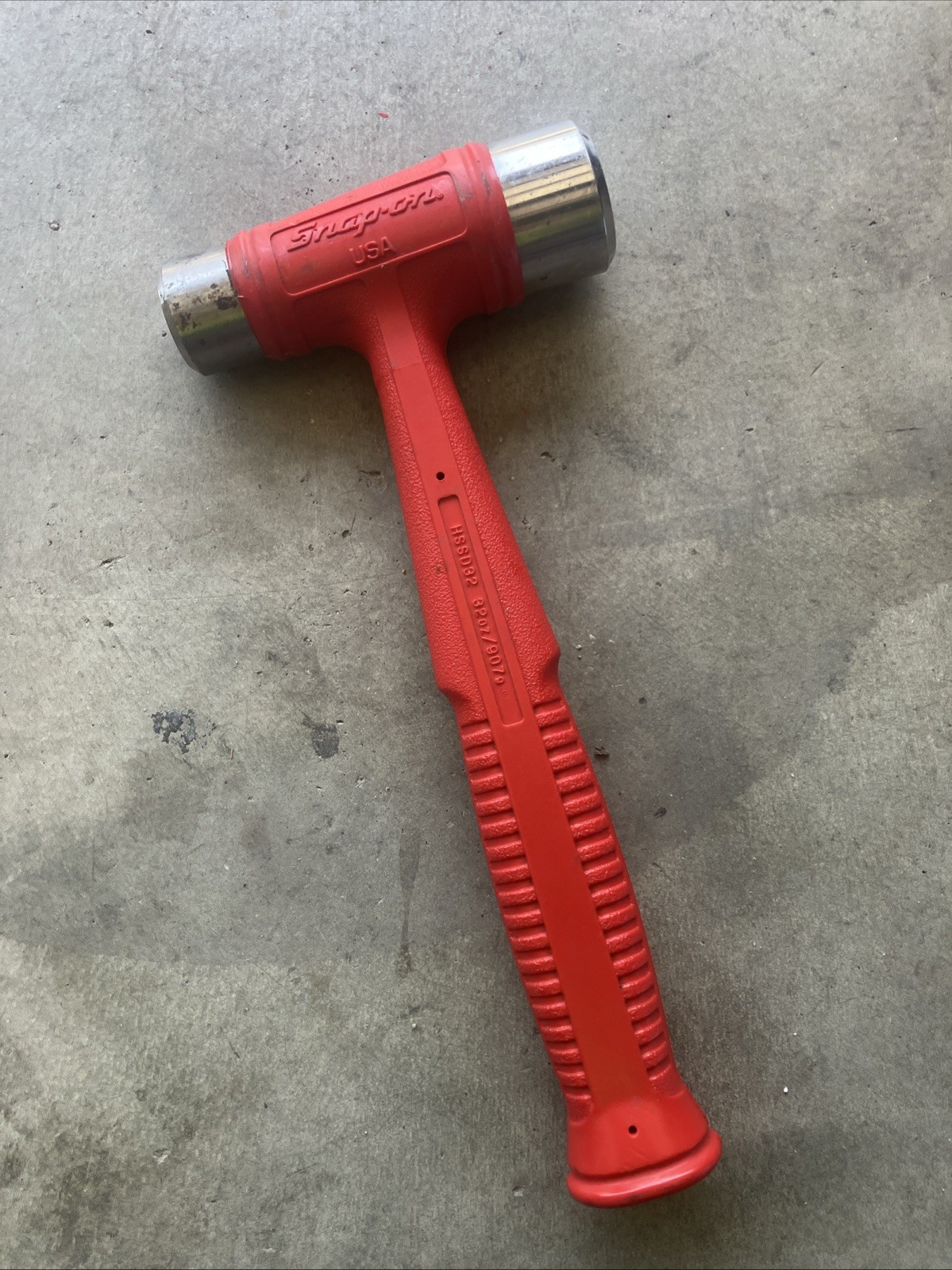 Snap-On HSSD32 32oz Dual-Face Drilling Dead Blow Hammer (Red)