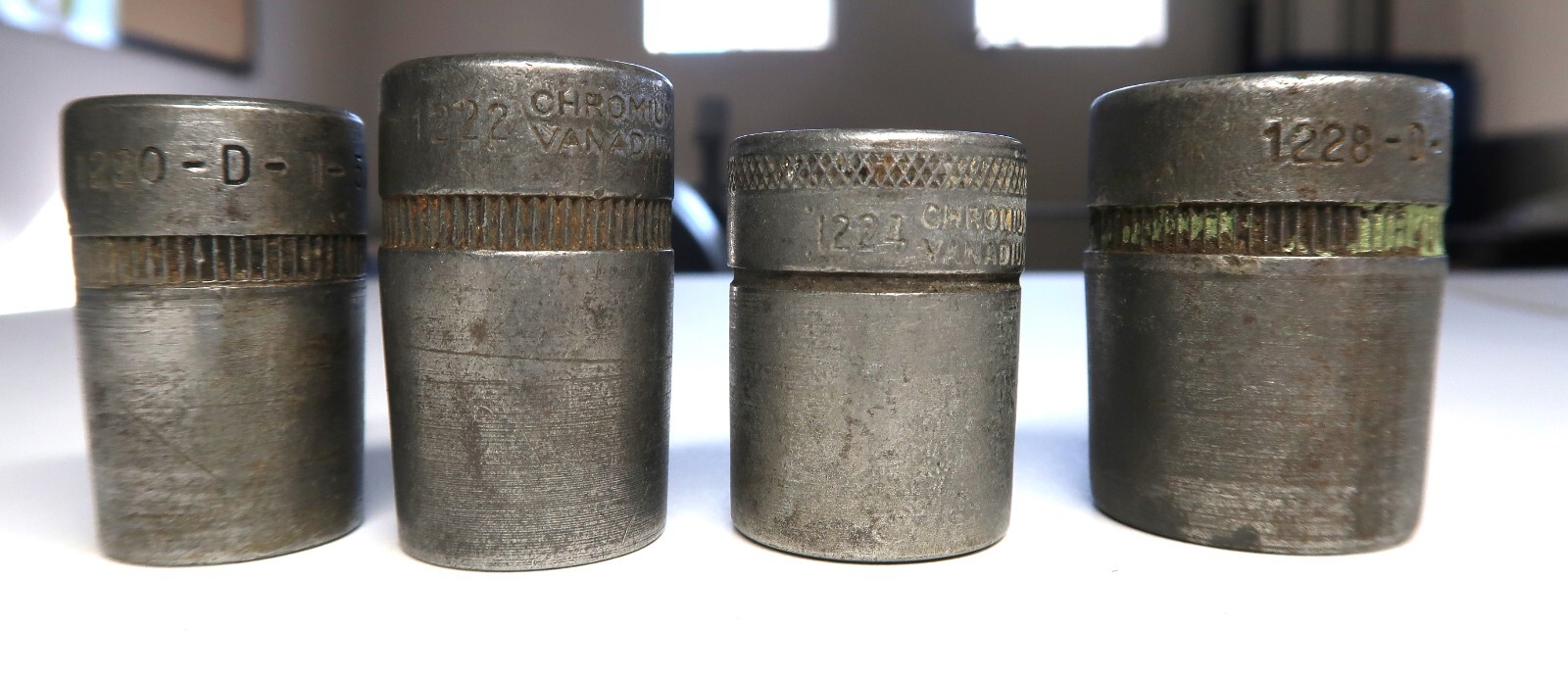 Vintage 1220, 1222, 1224 and 1228 12 pt. 1/2″ Drive Chrome Vanadium Socket USA