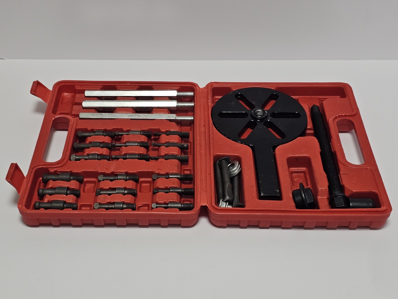 Wheel Hub Bearing Puller Tool Three Claws Outer Bearing Extractor 18 Pcs