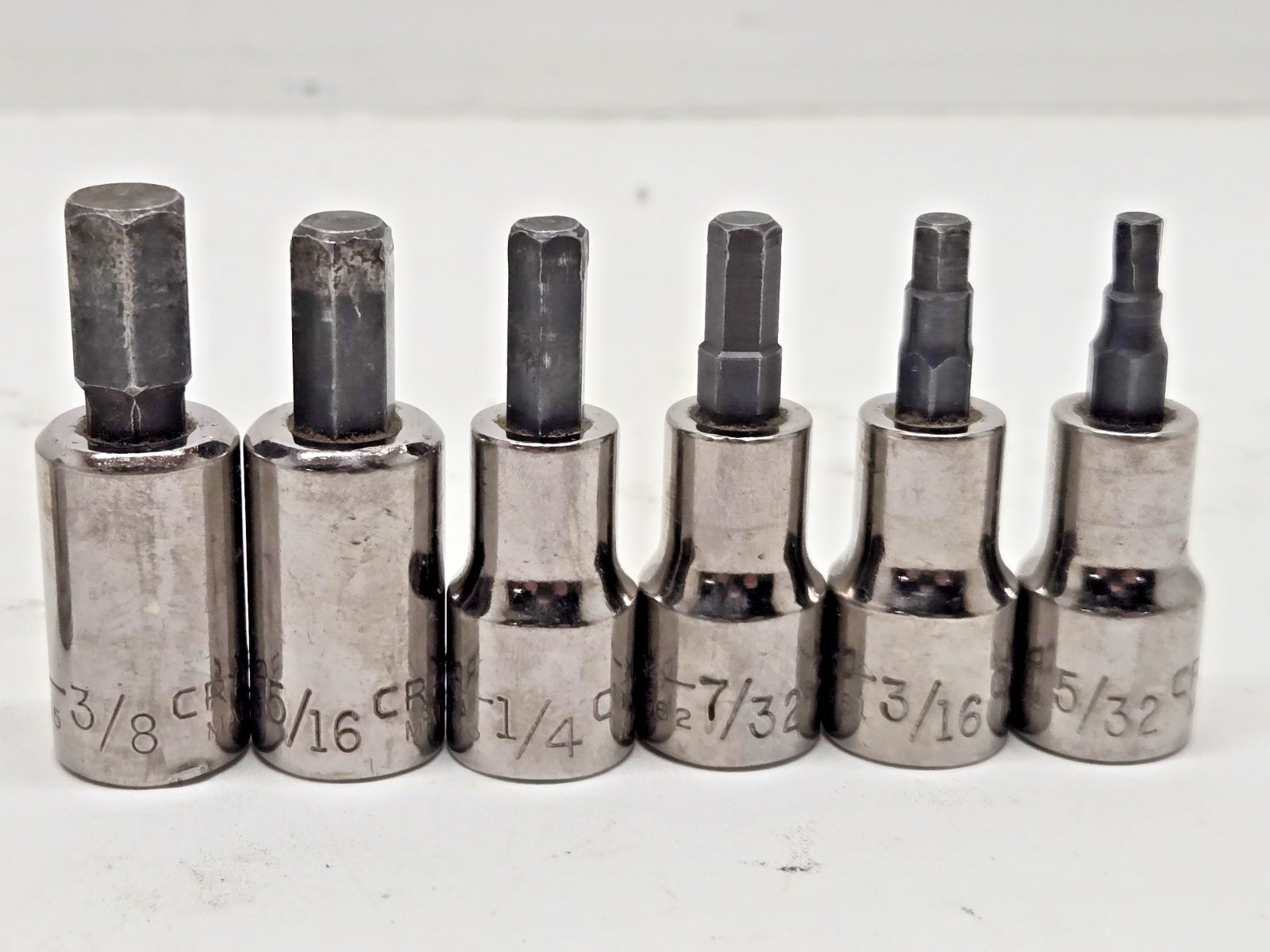 Craftsman USA 3/8” Drive Metric & SAE Hex Bit Allen Key Socket Assortment