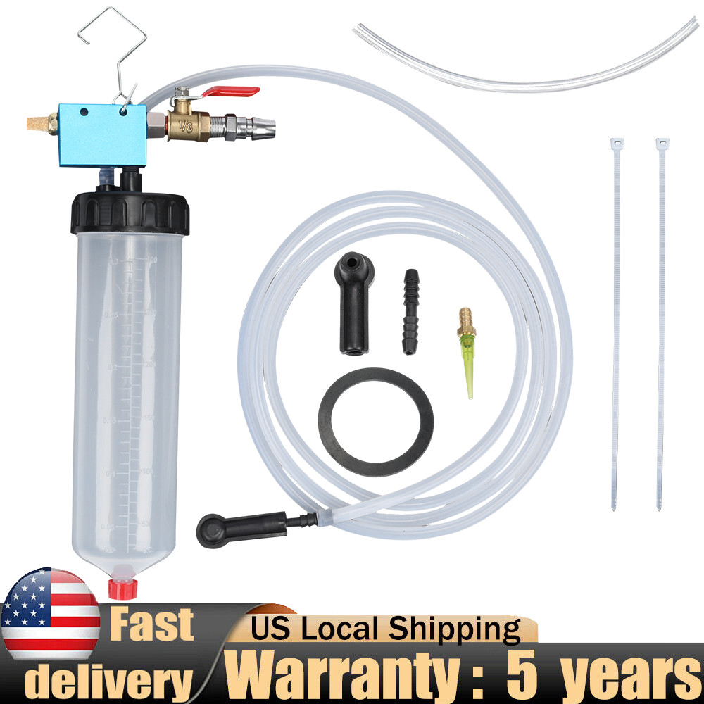 Brake Fluid Bleeder Kit 300ml Vacuum Pump Tool for Car Clutch Power Steering Oil
