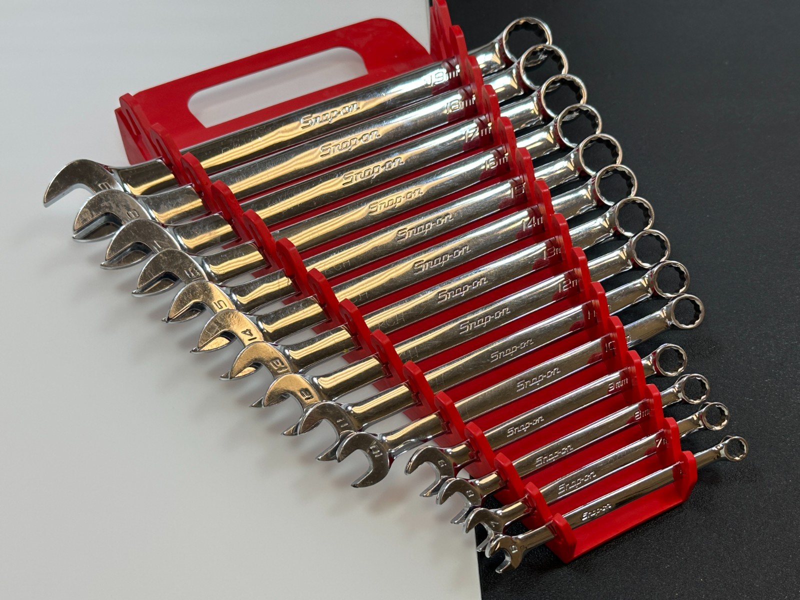 🇺🇸 Snap On Tools USA 14pc Metric 6-19mm Combination Wrench Set OEXM710 + 6-9mm