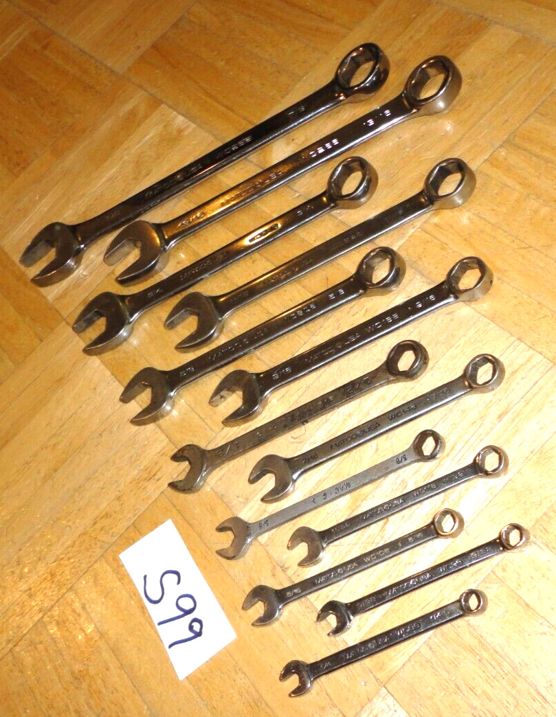 MATCO TOOLS 13 PIECE SAE. SHORT COMBINATION 6 POINT WRENCH SET 1/4 TO 7 /8