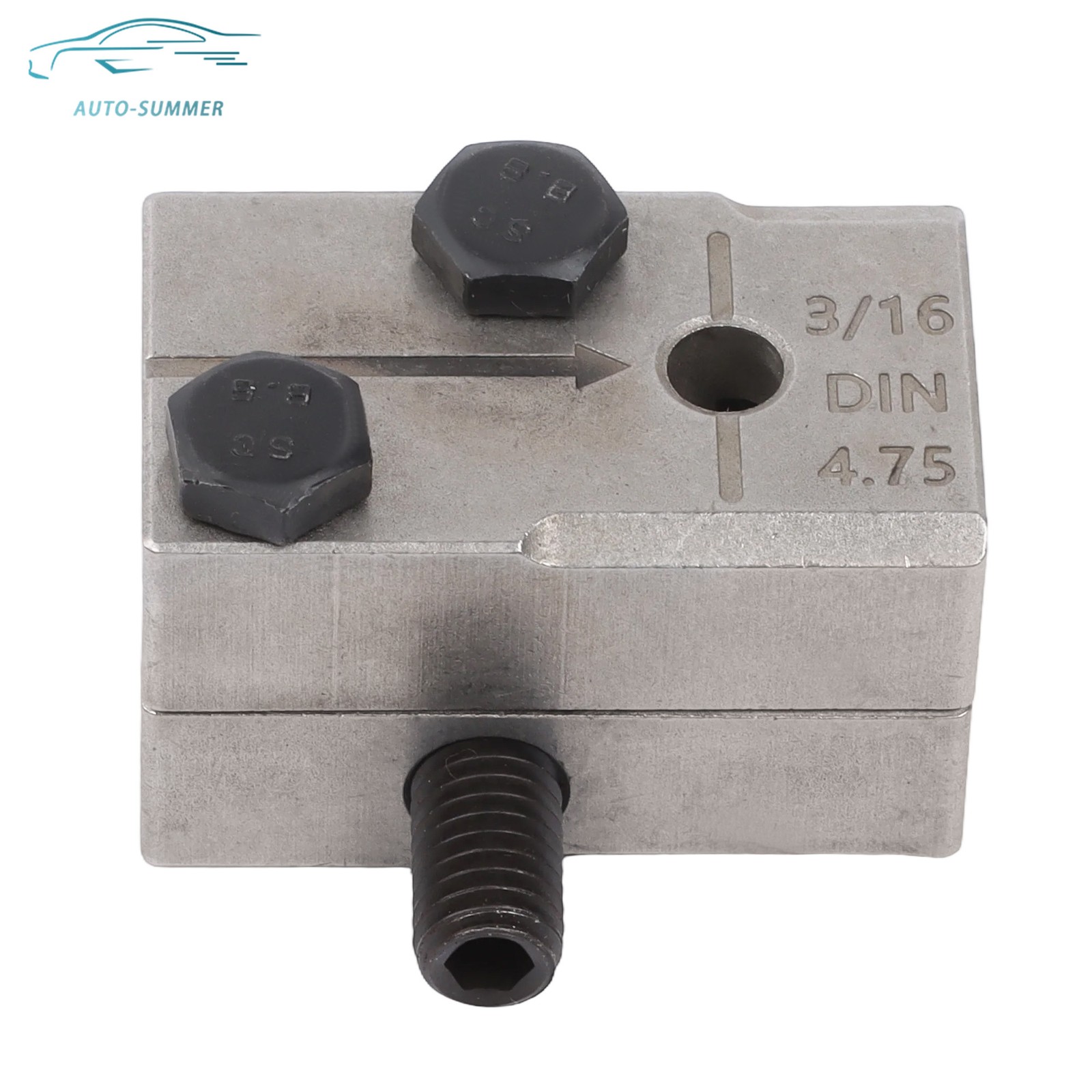 Universal 45° Handheld Double Flaring Tool 3/16in Brake Line Double Flare Tool