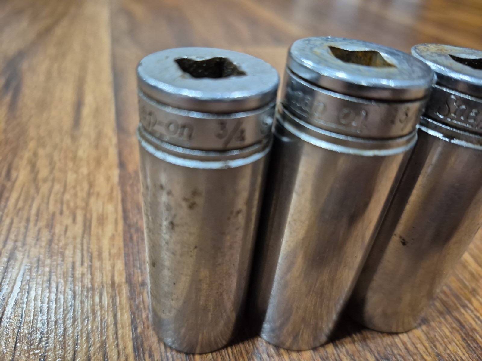 Snap On Deep Well Sockets 3/8 Drive SFS 241 3/4 SFS 261 13/16 SFS281 7/8
