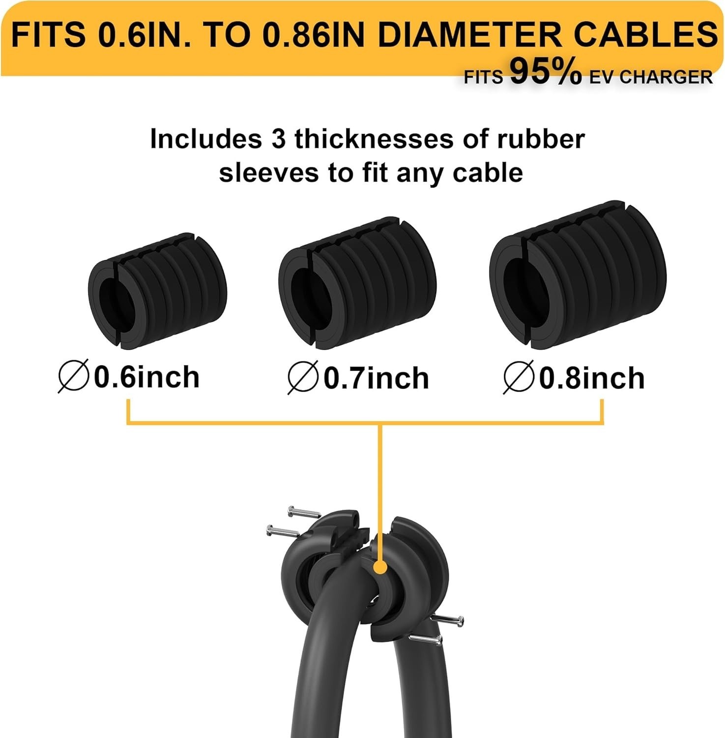 Ceiling Mounted EV Charger Cable Retractor 11.5 Ft Automatic Retractable Cable