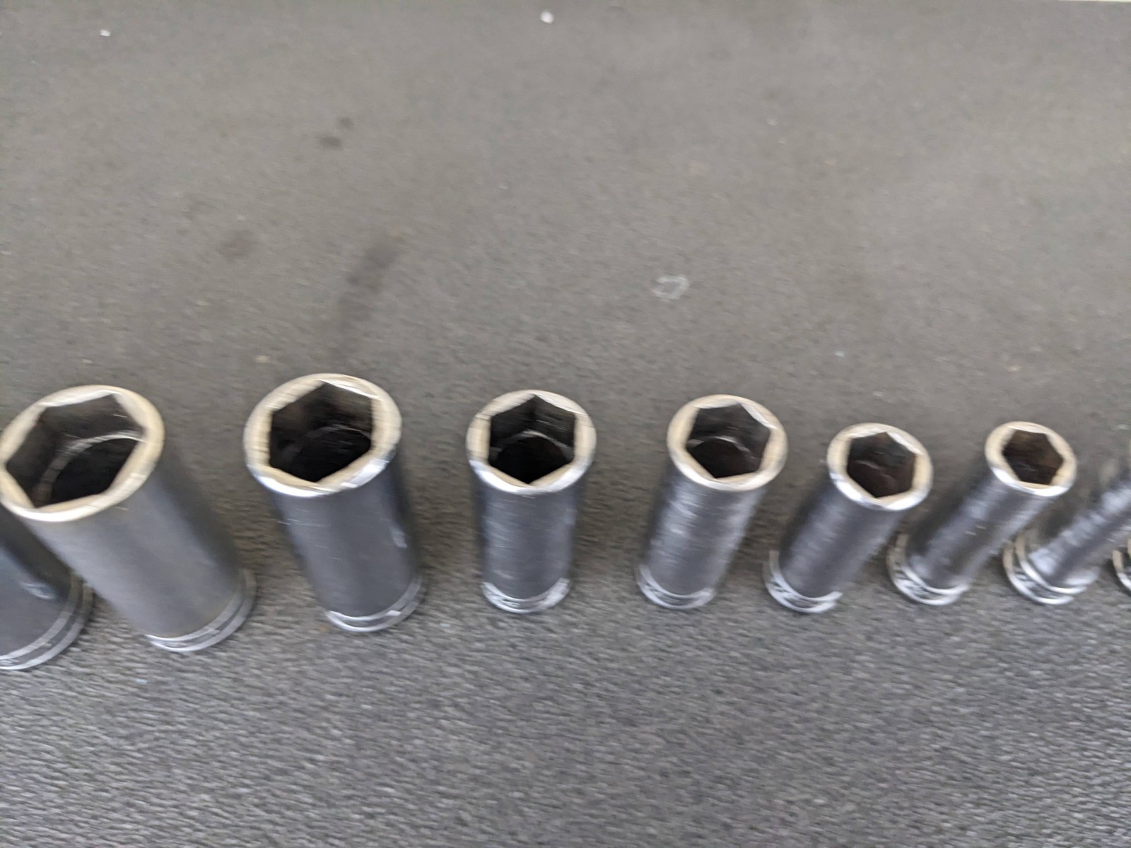 #bo727 Snap-on 211SFSY 1/4″ 7/8″ SAE 11-Piece 3/8″ Drive 6-Point Deep Socket Set