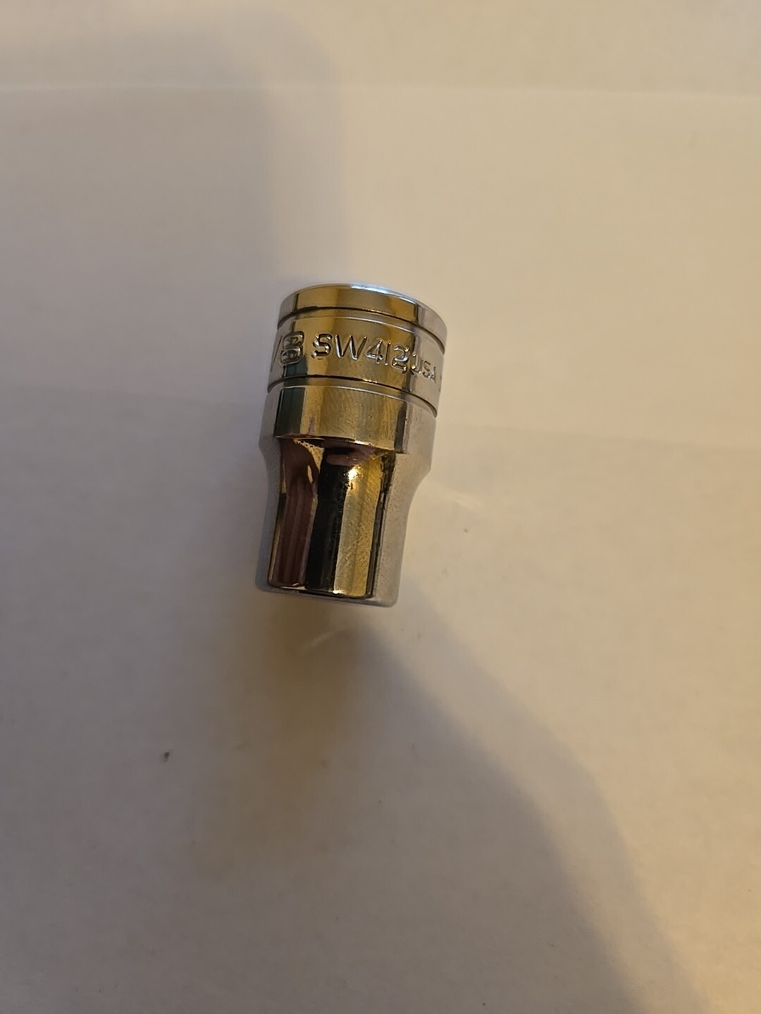 Snap On 1/2″ Drive 3/8″ 8PT Chrome Double Square Socket SW412