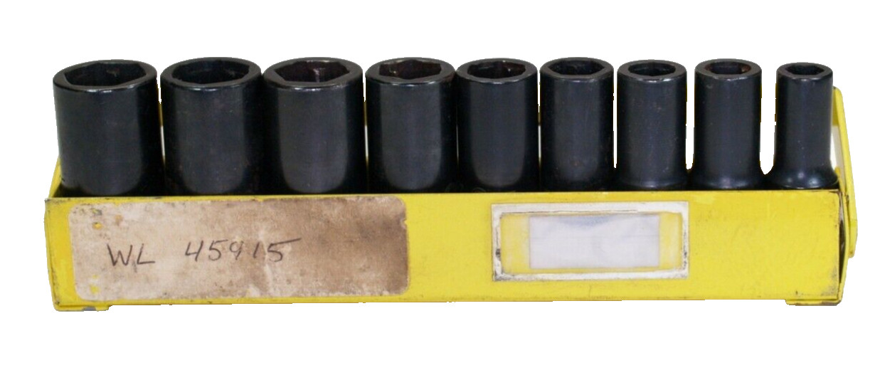 E-Z off 1/2″ Drive Socket Set – Set of 9 (One Socket Used) – Sizes Listed below
