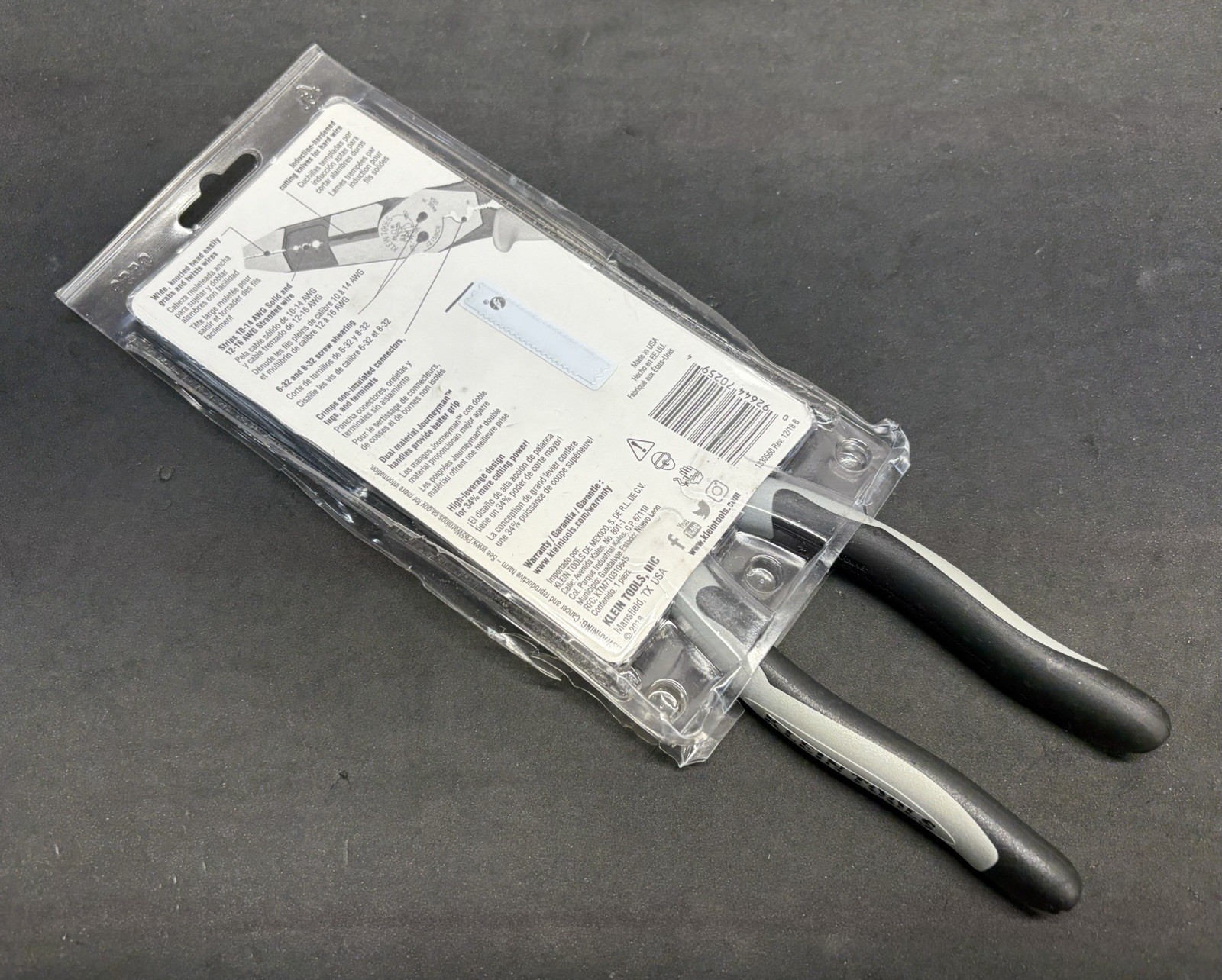 NEW! Klein Tools J215-8CR-SEN 8” Crimping Cutting Stripping Hybrid Pliers