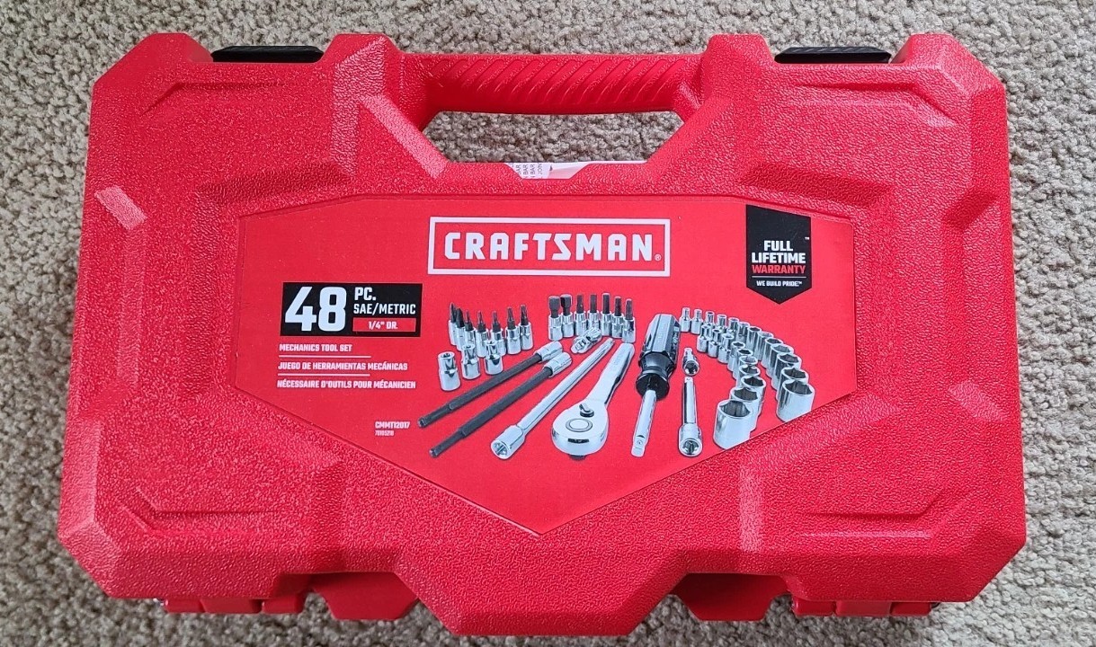Craftsman 48 pc Sae/metric 1/4 Drive New Lifetime Warranty