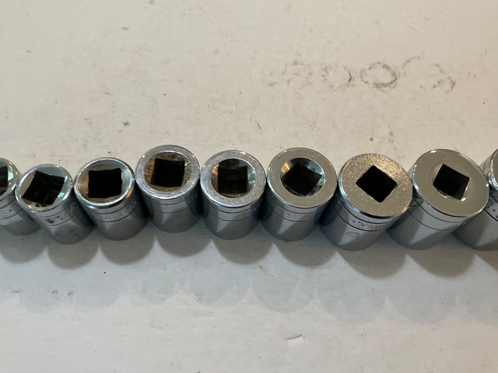 S-K tools 14 pc 1/2″ dr shallow 12pt SAE socket set 7/16″-1 1/4″ USA made