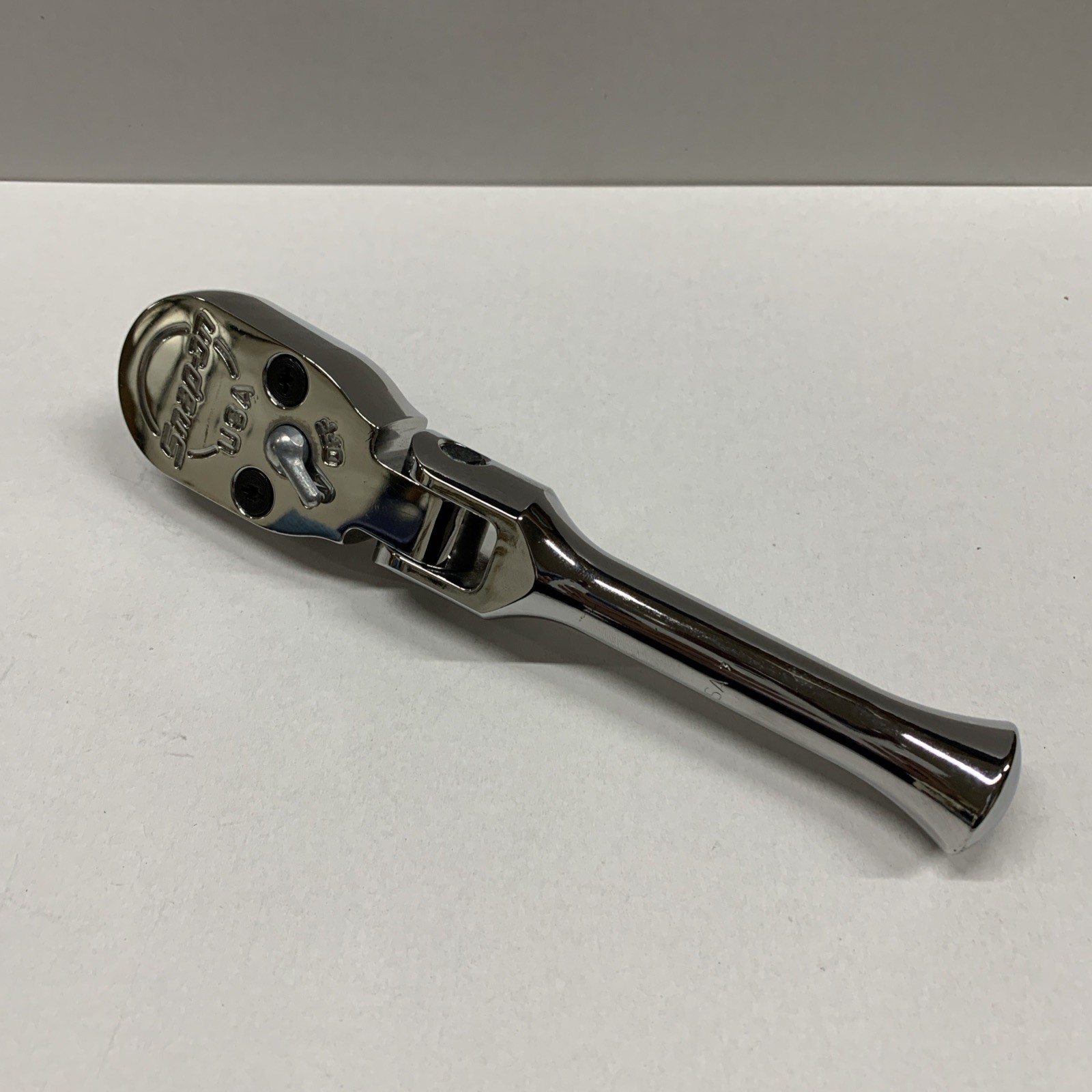 Snap On Tools USA SKF80A 1/2″Dr Dual 80 Tech Chrome Stubby Flex Head Ratchet NEW