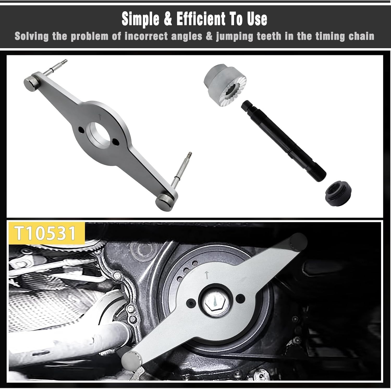 Crankshaft Pulley Holding Tool for VW Audi EA888 T10531 Timing Kit