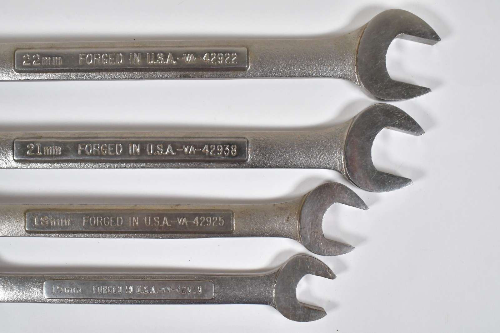 6x Craftsman Metric Wrench 10-22mm 12-Point Combination 6-Point Double Open End