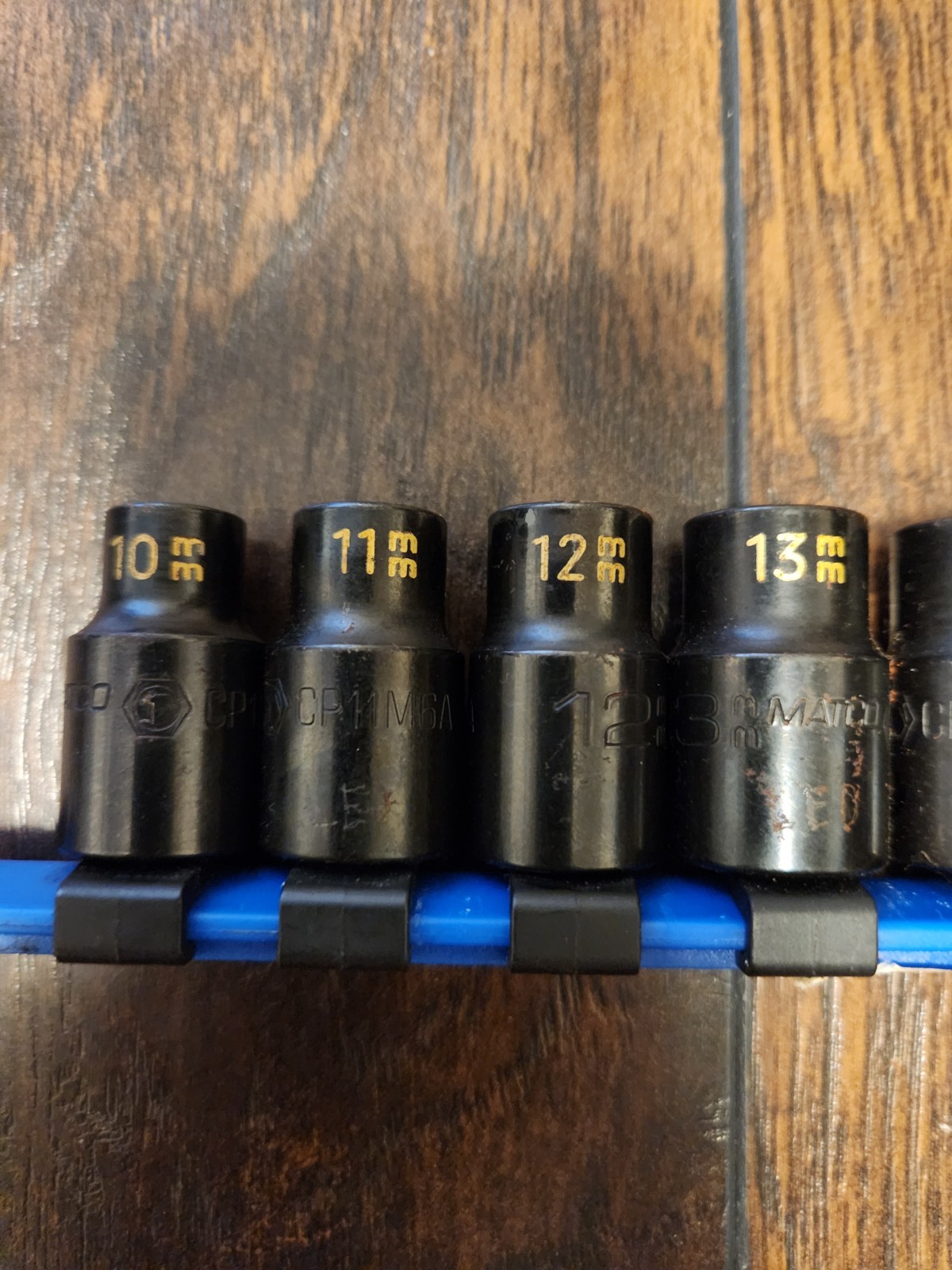 Matco Tools 13 Pc Metric Impact Socket Set SCPM136TA 10-22mm – 1 pc Missing