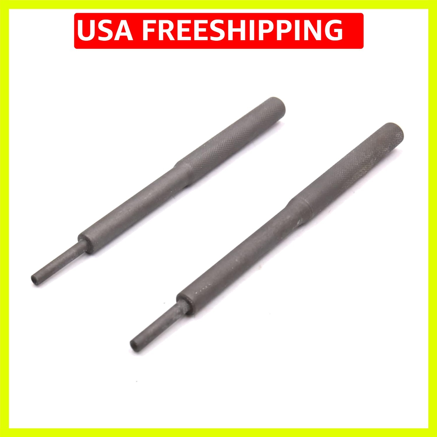 2pcs Dark Gray Universal Valve Guide Remover Grinding Stick Lapping Tool for Car