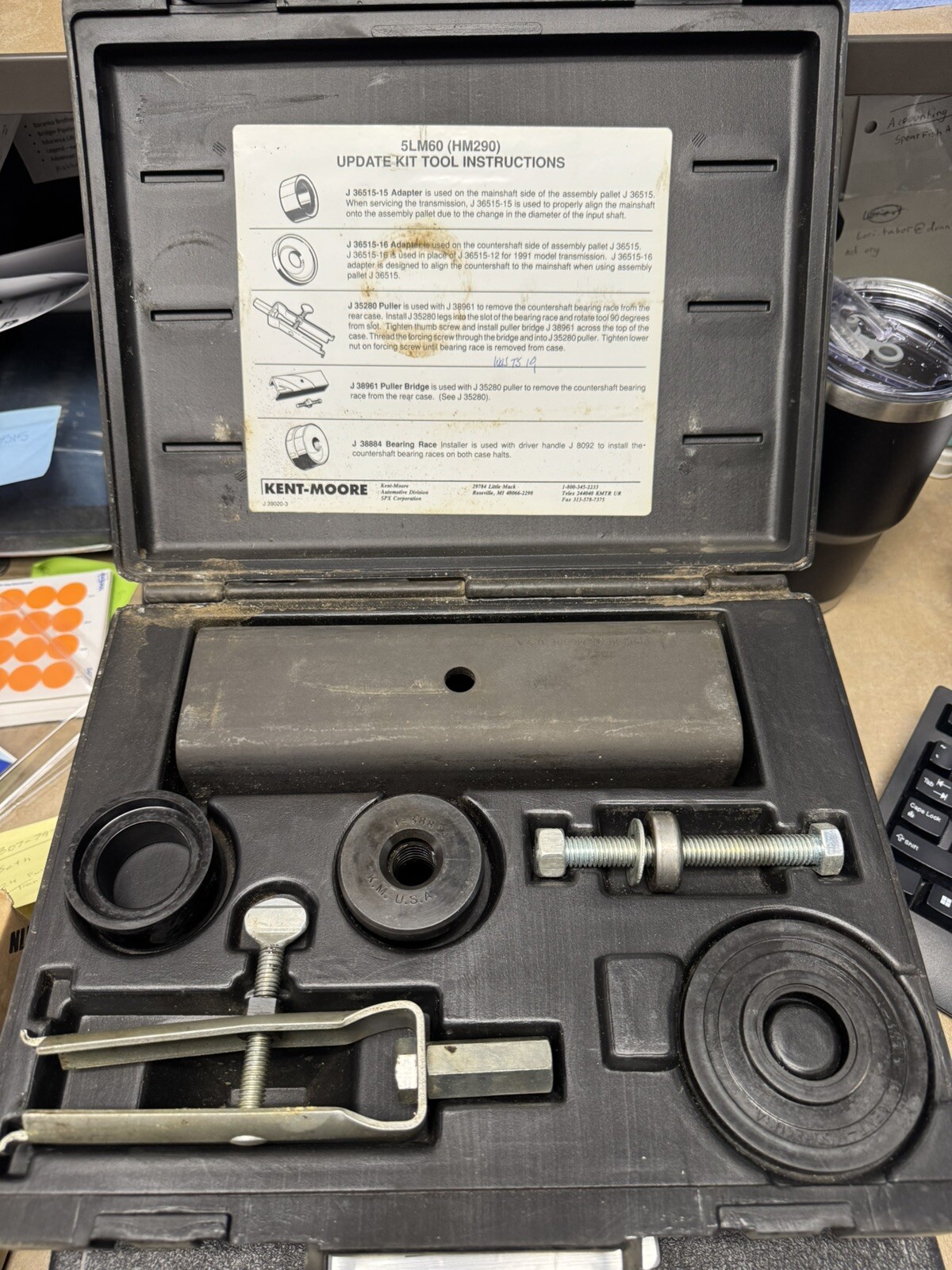 Kent-Moore 5LM60 – (HM-290) Manuel Transmission 1991 Service Tool Kit