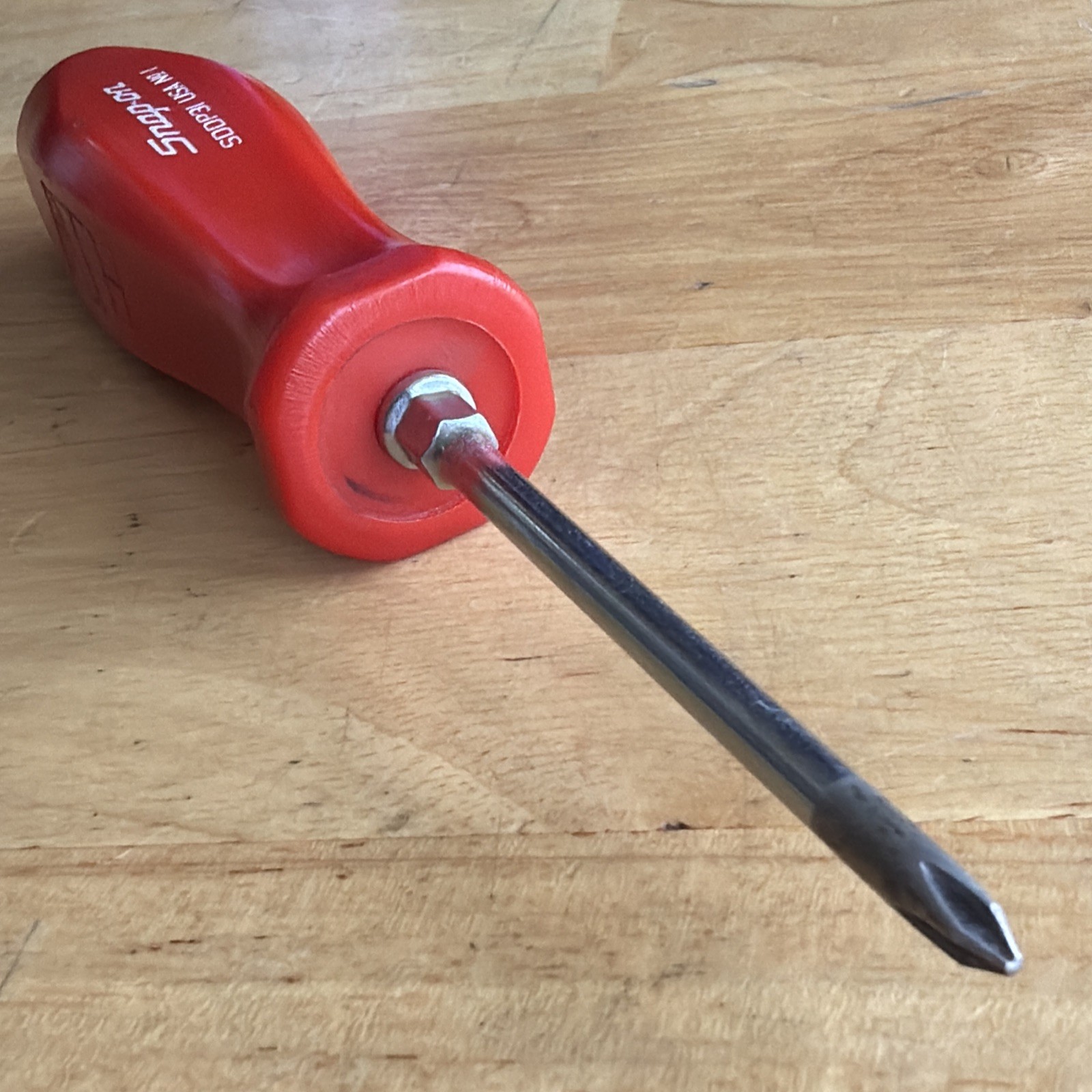 Snap On Tools P1 No. 1 Phillips Screwdriver Red Hard Handle SDDP31 USA READ!