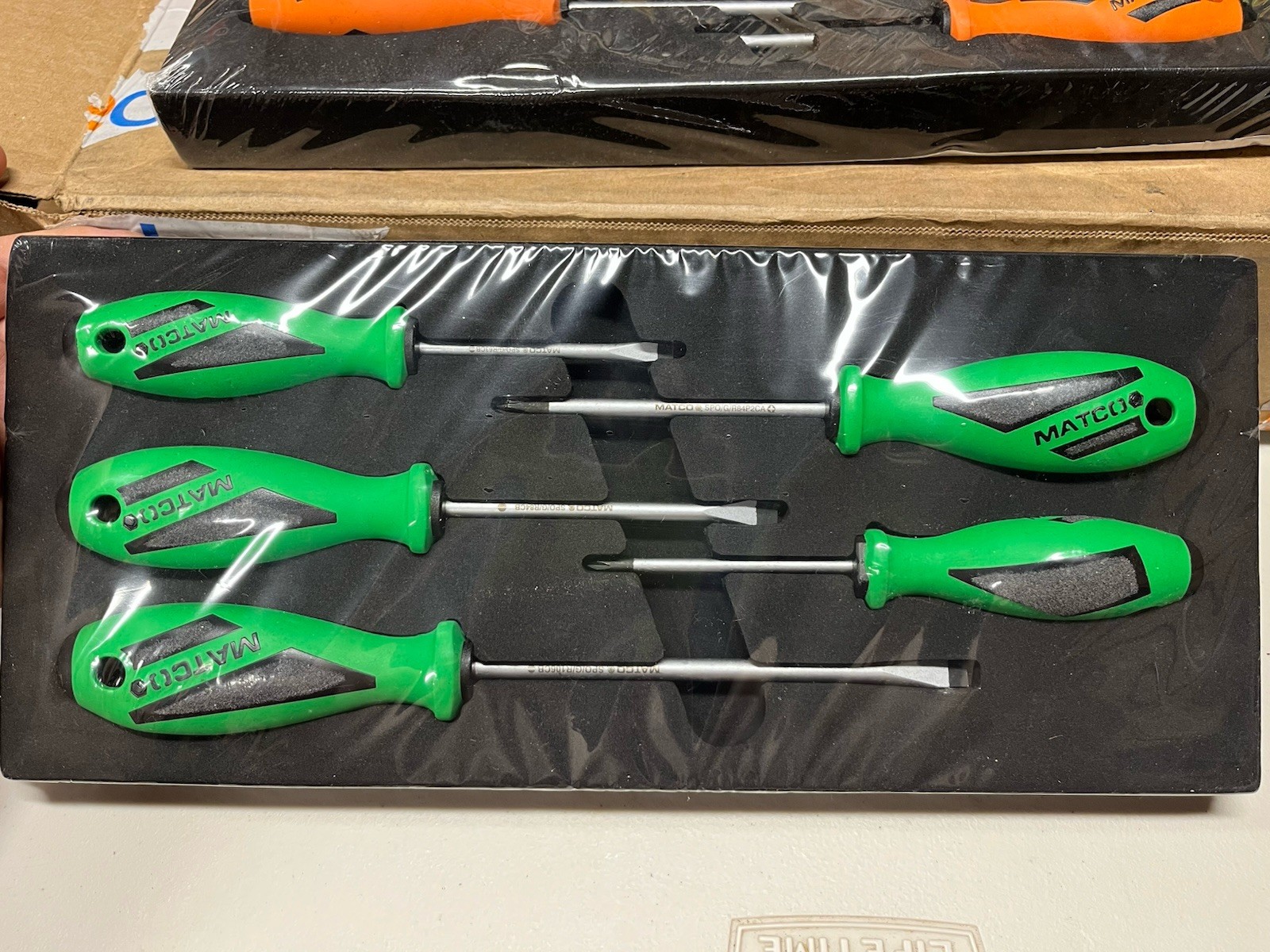 Matco Tools Brand New Screwdriver Sets! Green & Orange Set!