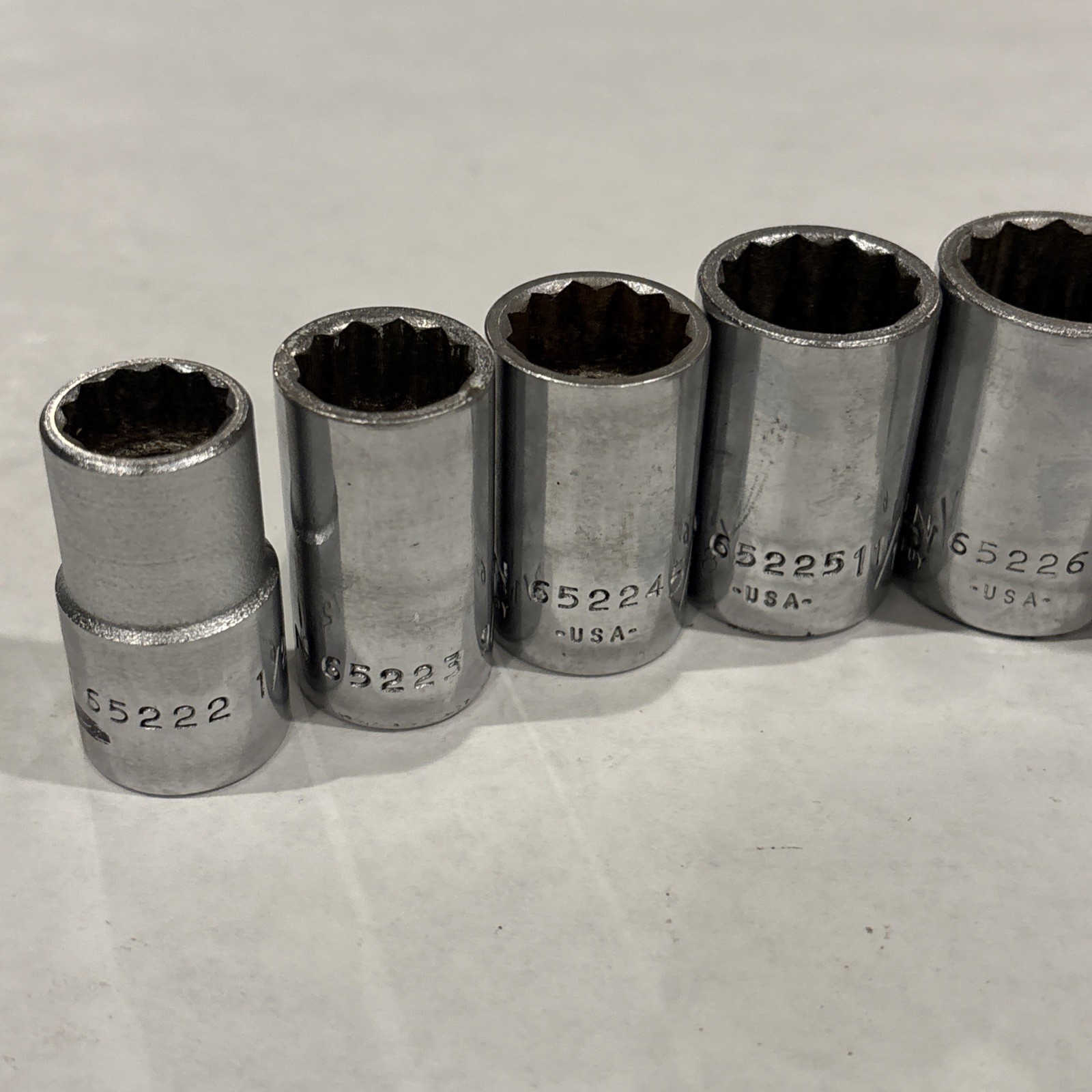 1/2-Inch Drive shallow 12 point Socket Lot, 8 Piece Klein Tools USA