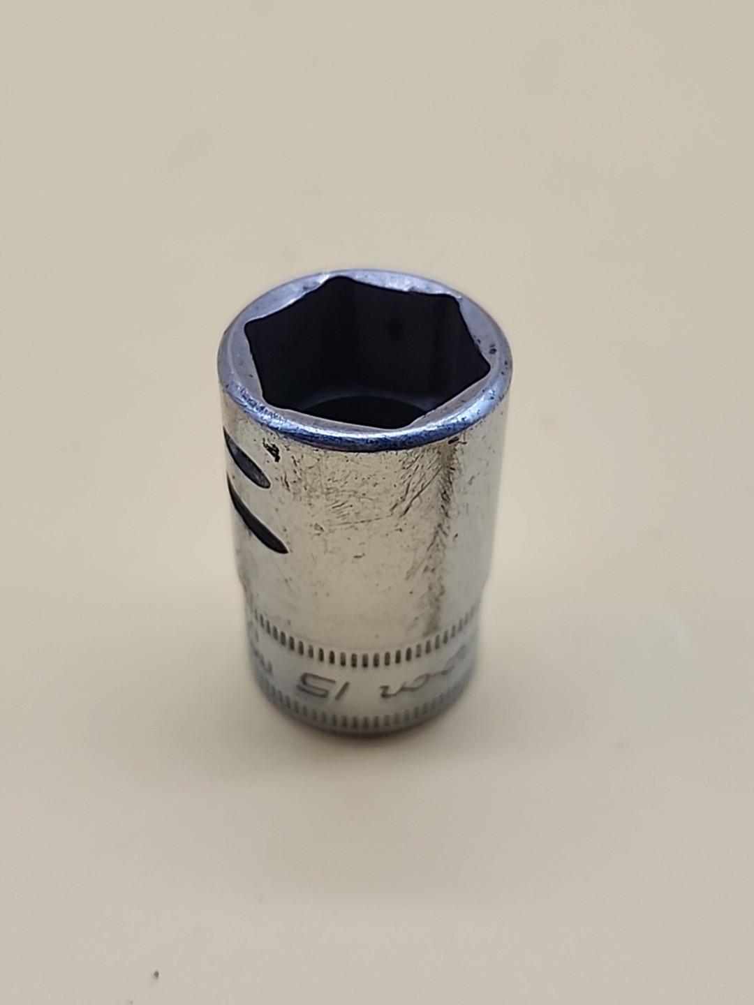 Snap-On Tools TMMS15 1/4″ drive Semi Deep 15mm 6 point socket USA
