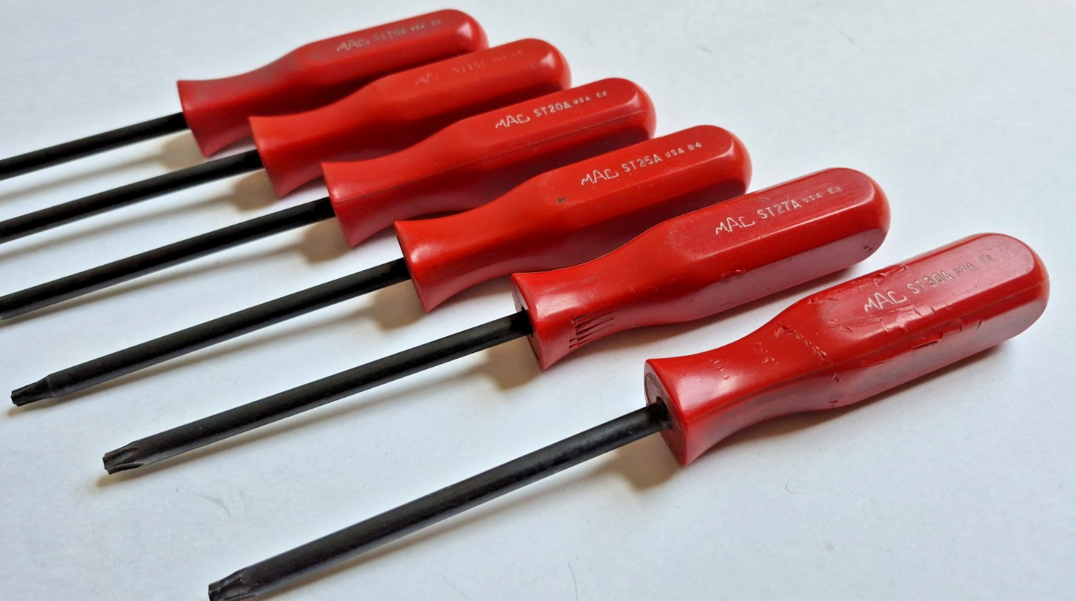 Mac Tools Torx Star 6pc Screw Driver Set ST10A,ST15A,ST20A,ST25A,ST27A,ST30A USA
