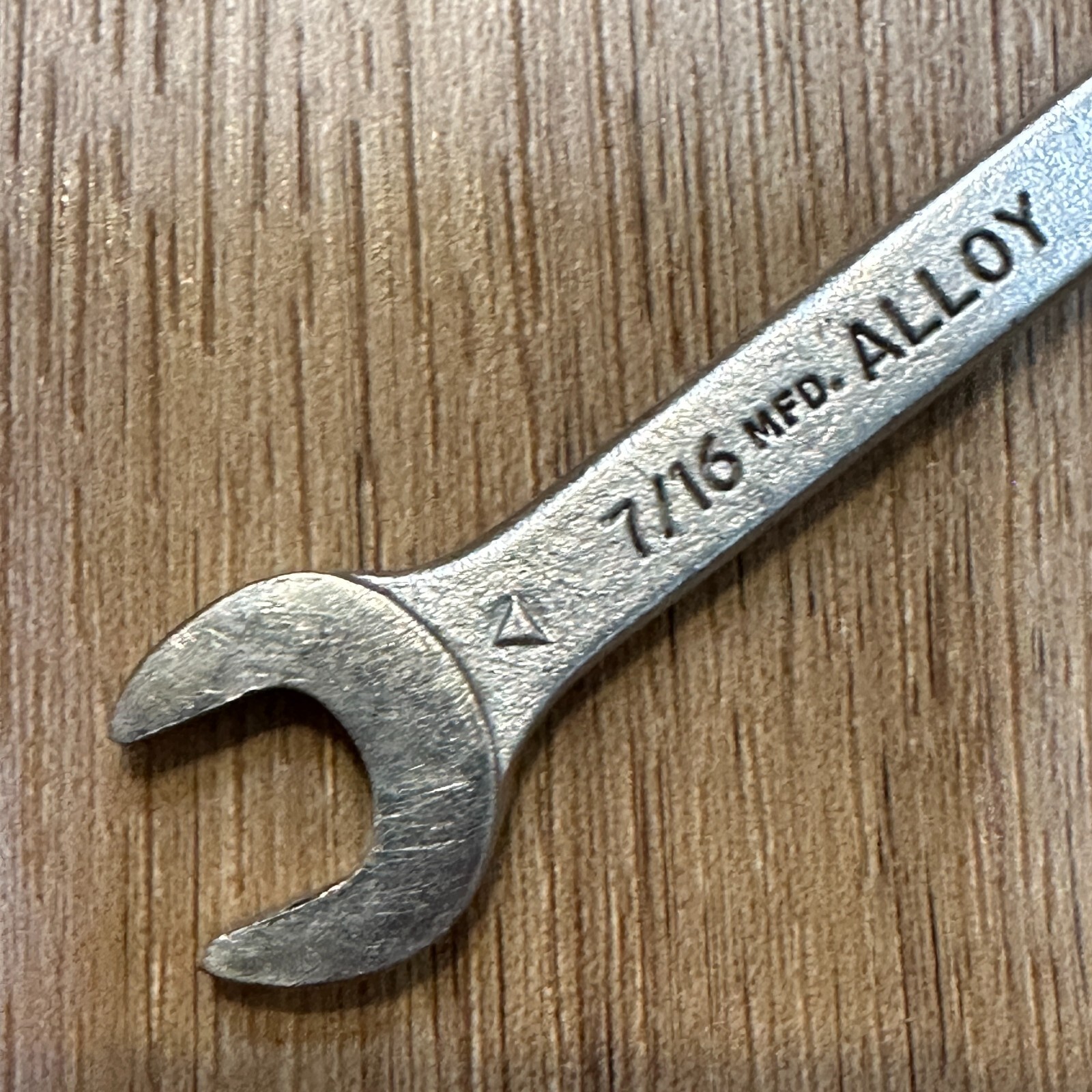 Vintage VLCHEK WBE14 Combination Wrench 7/16in. 12 Pt Used USA 7/16″