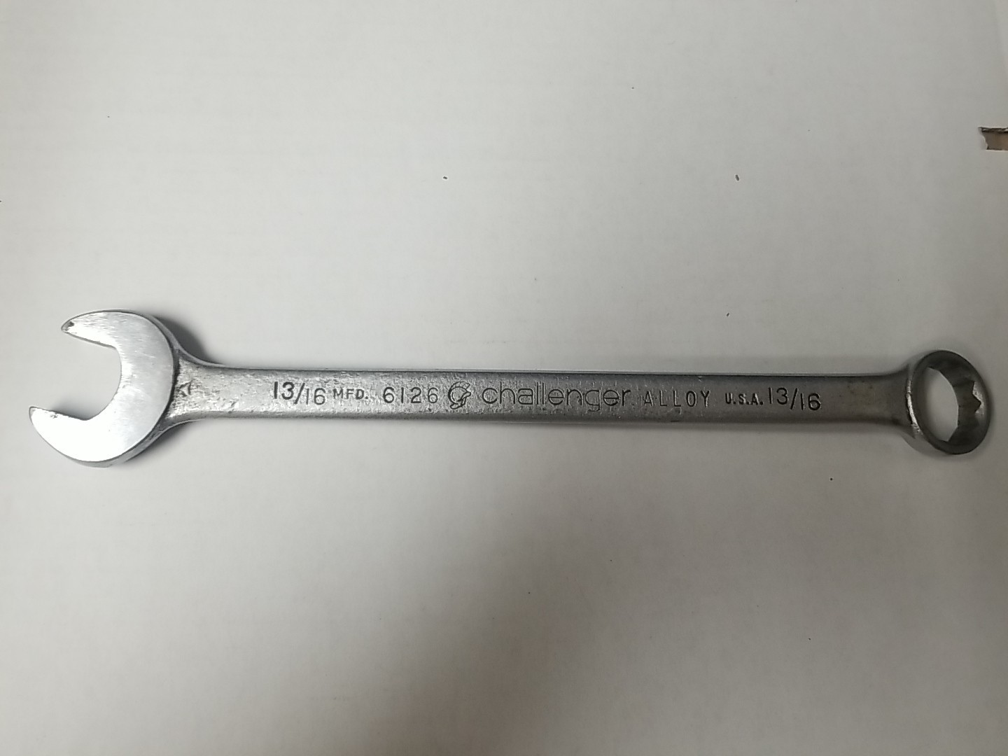 Vintage Challenger 6126 13/16″ Combination End Wrench