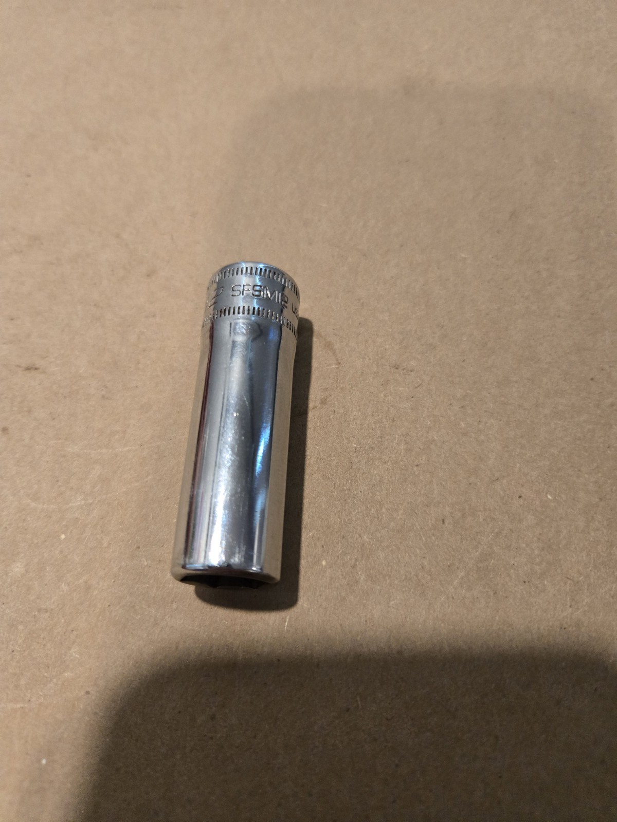 Snap On 3/8″ Drive 12MM 6PT Metric Deep Chrome Socket USA SFSM12