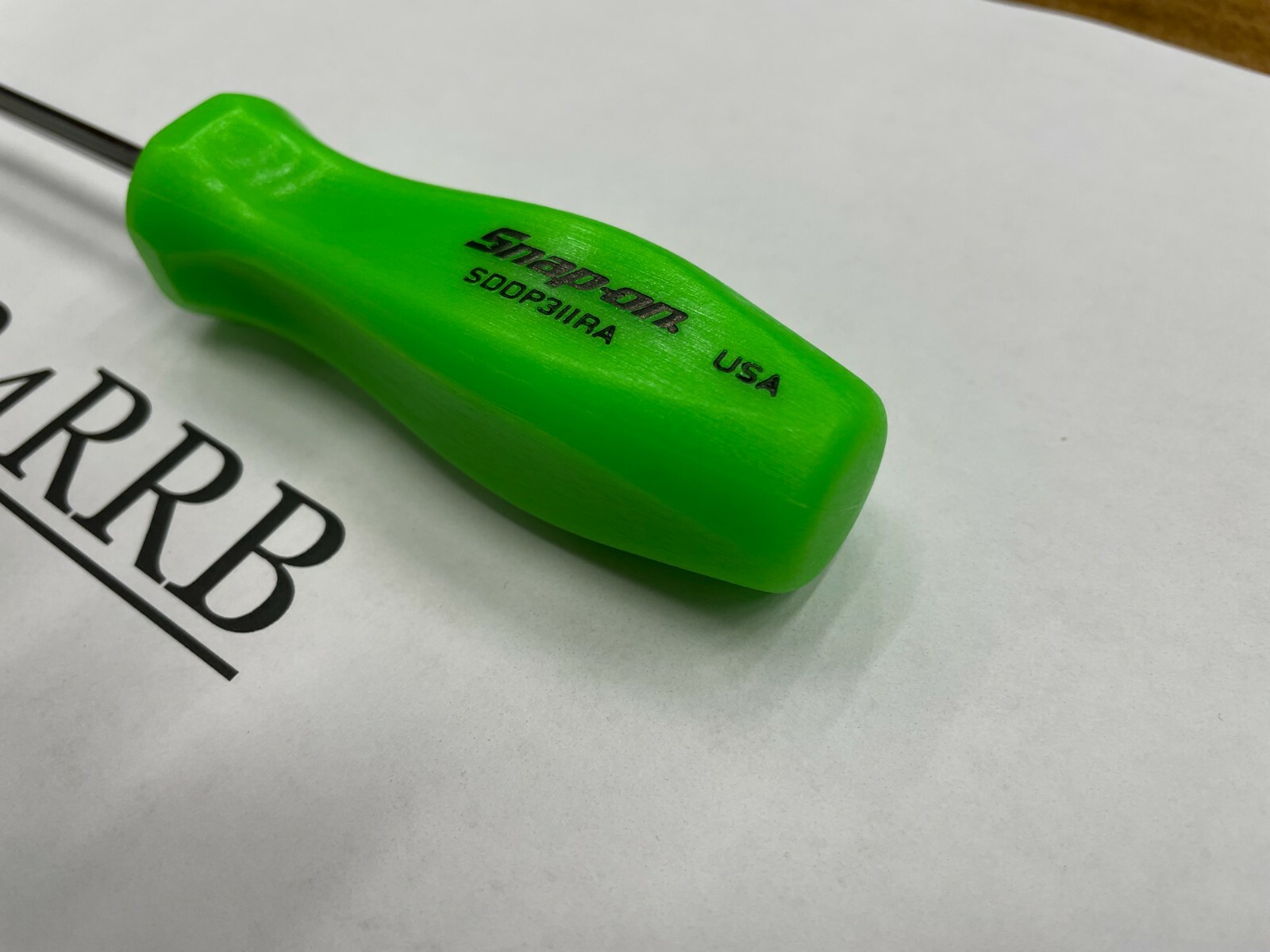 Snap-on Tools USA NEW GREEN Hard Handle #1 Phillips Screwdriver SDDP31IRAG