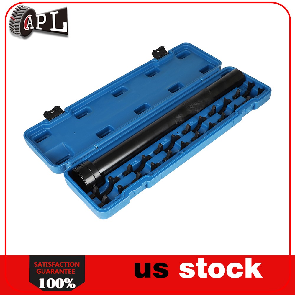 13pc Inner Tie Rod Removal Installation Tool Set with 12 SAE & Metric Adaptors