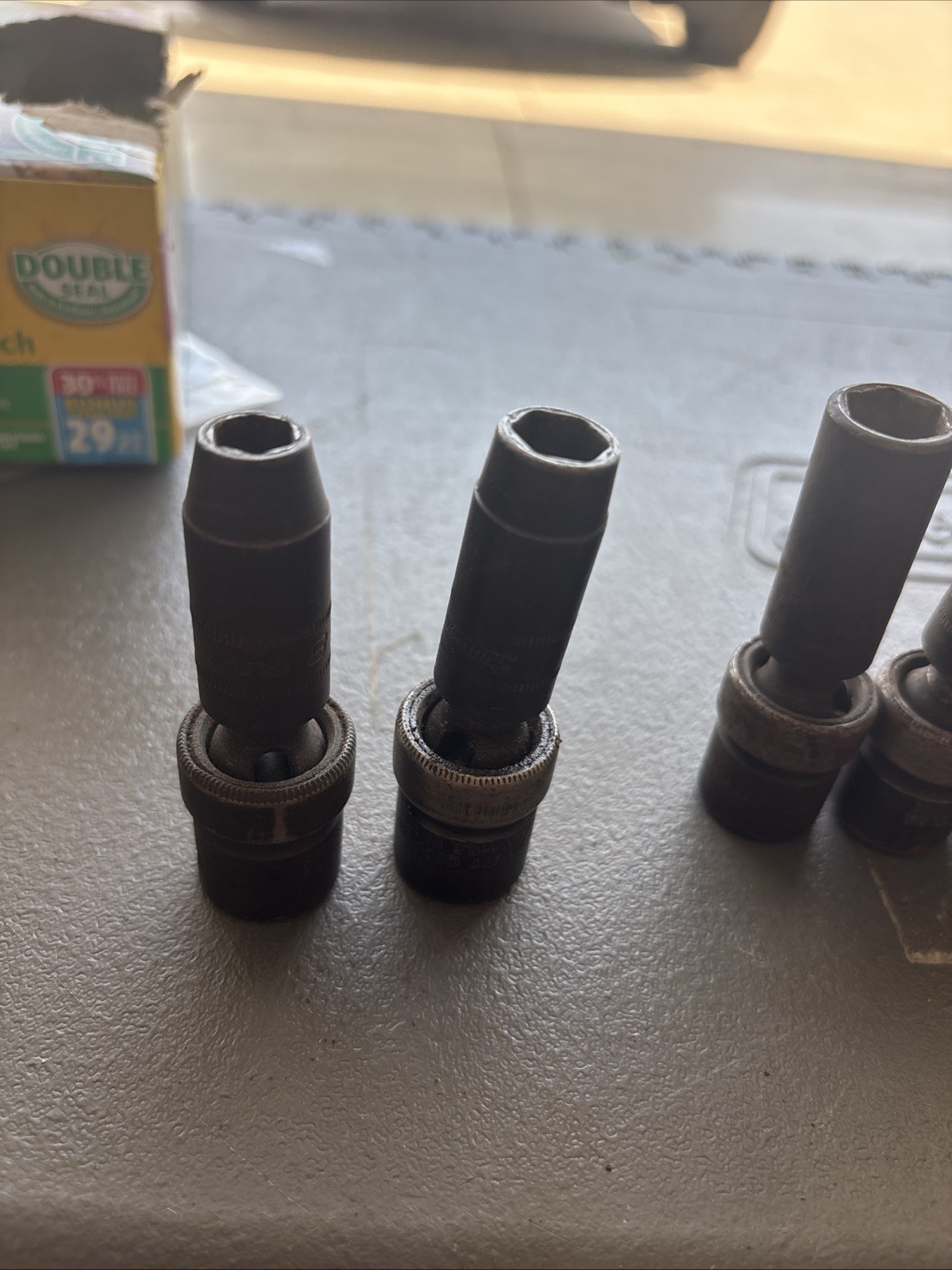 SNAP-ON 9pc 3/8 Drive 6pt Metric Deep Swivel Impact Sockets 8-19mm IPLFM Set Lot