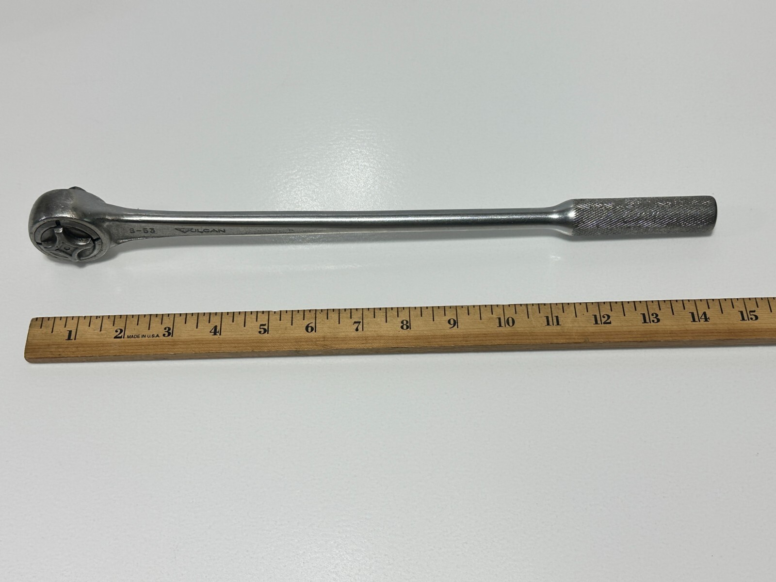 VULCAN Tools USA (Williams) S-53 Long Handle 15″ Satin Finish 1/2′ Drive Ratchet