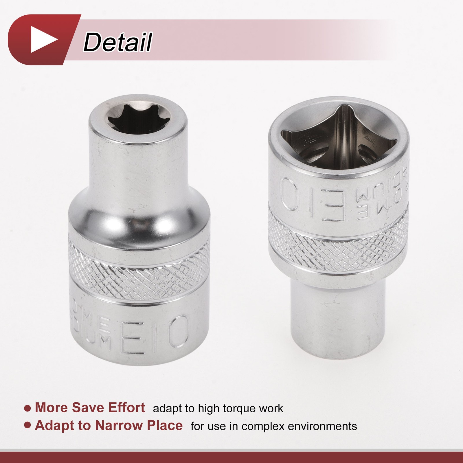 Universal 1/2 Inch Drive Impact Socket 10mm 6 Point High Carbon Steel 1 Pcs