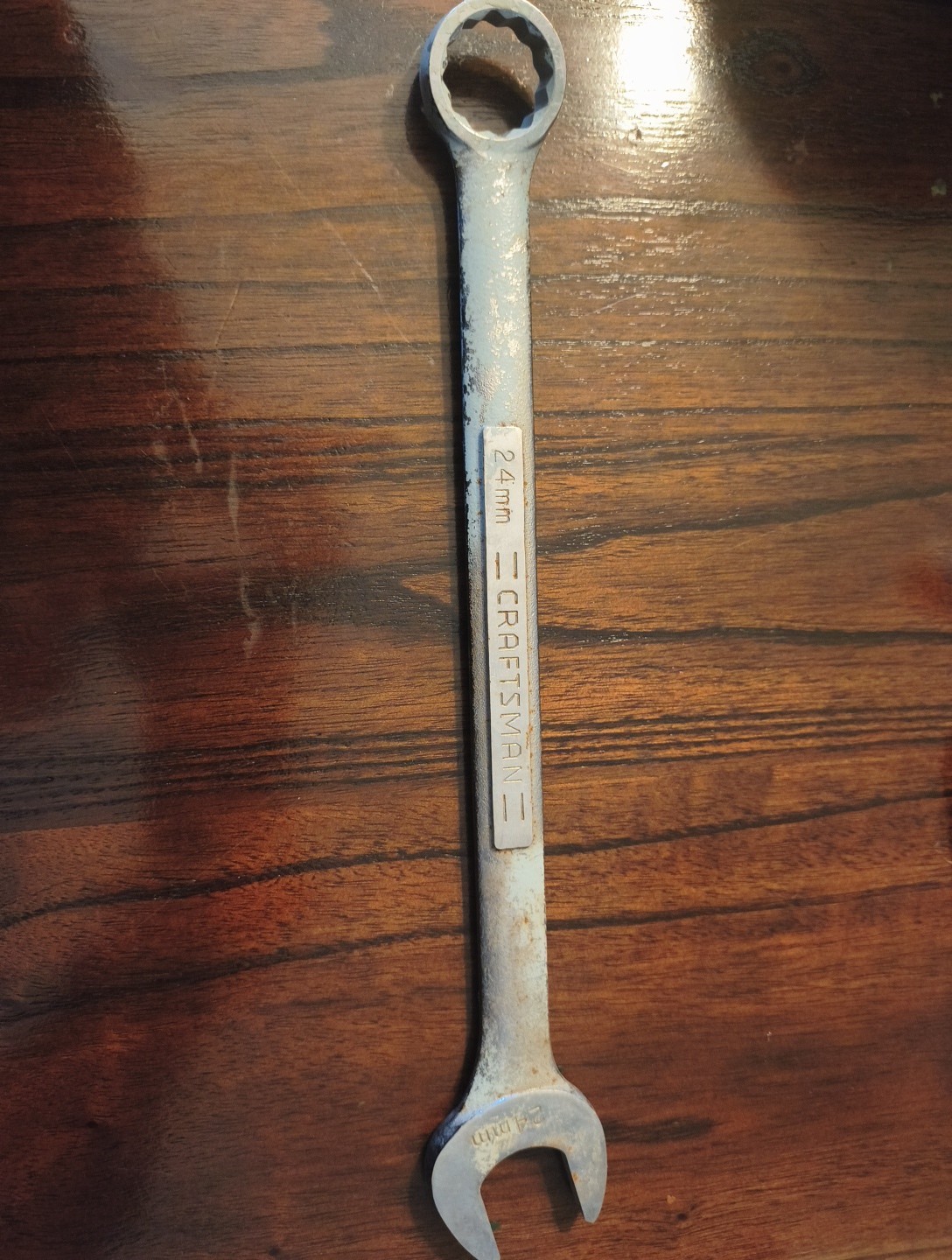 Vintage Craftsman 24mm 12 Point Combination Wrench VA Series 42923 Forged in USA