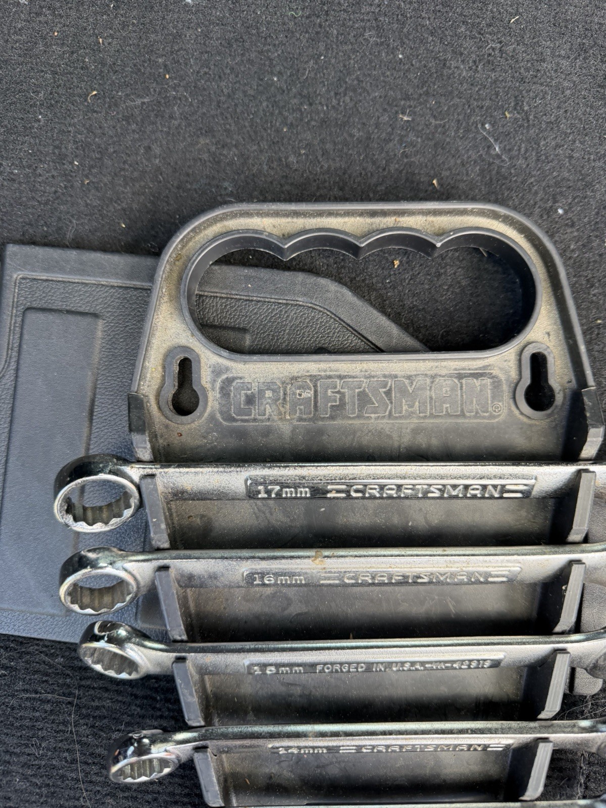 Vintage USA Craftsman Combination Wrenches 7 Piece 10-17 Mm