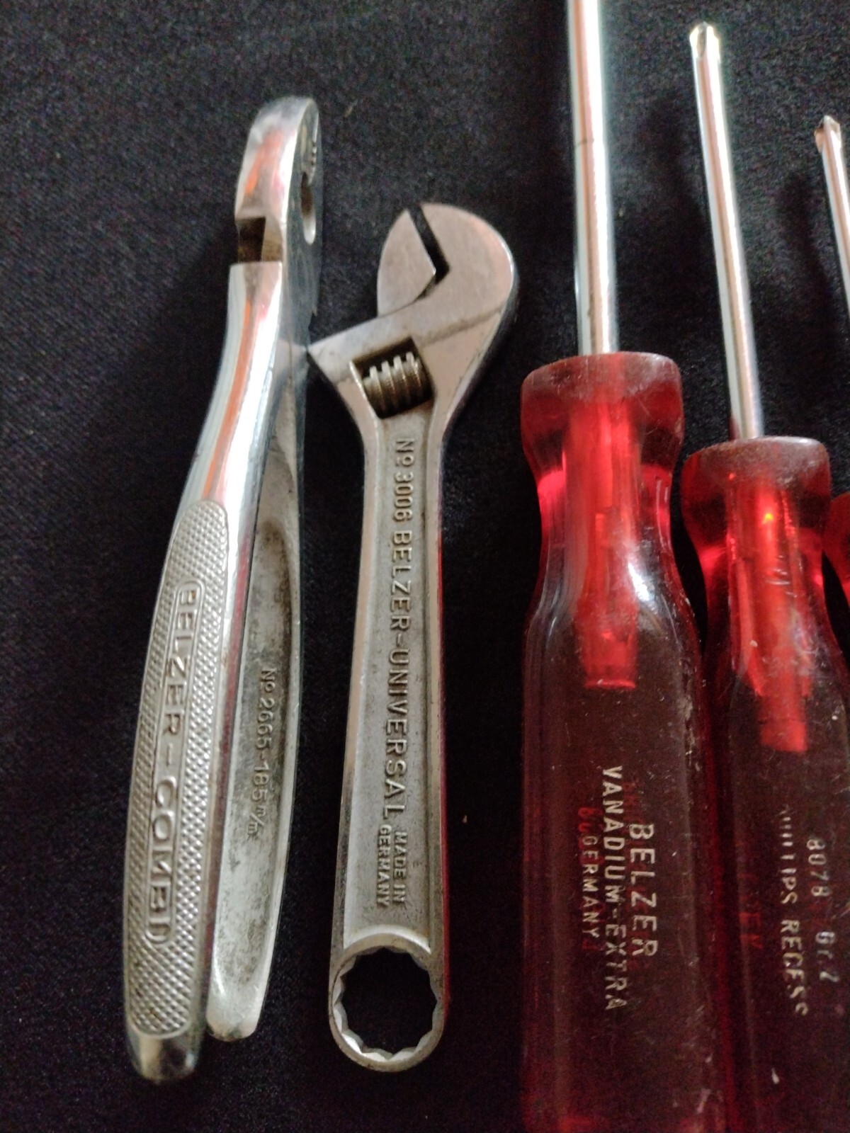 BELZER 8078(GR.3, GR.2, GR.1, GR.0) PHILLIPS SCREWDRIVERS & WRENCH 6″ & Pliers