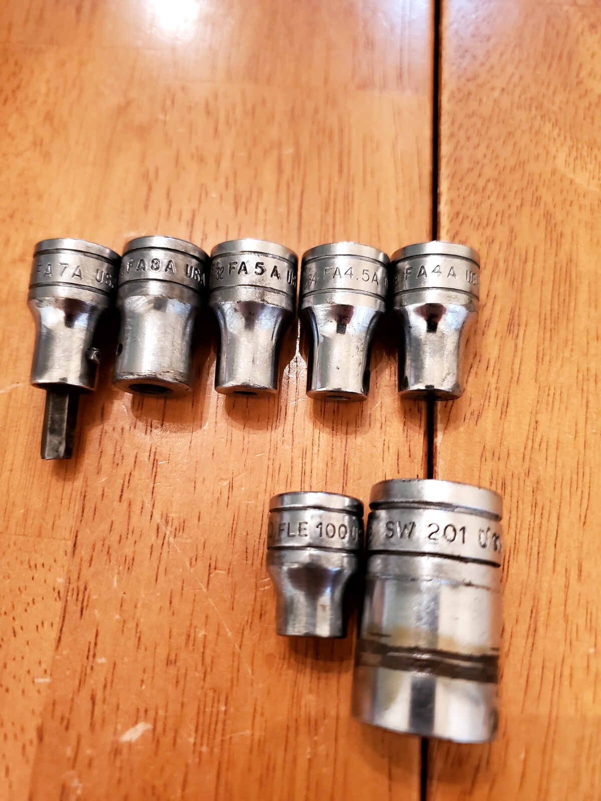 Snap On 3/8″ 1/2″ Drive Hex Socket Holders Misc Sockets For Parts Or Repair Only