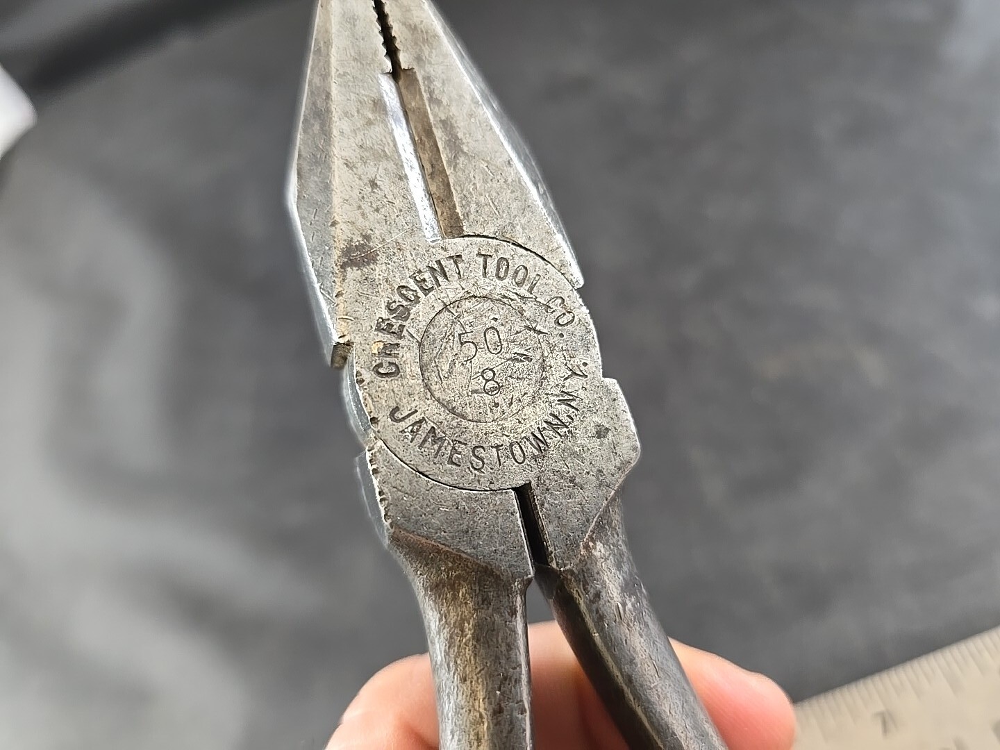 Crescent 50-8 Bullnose Linesman Pliers USA 8.5” Long Vintage Jamestown NY USA