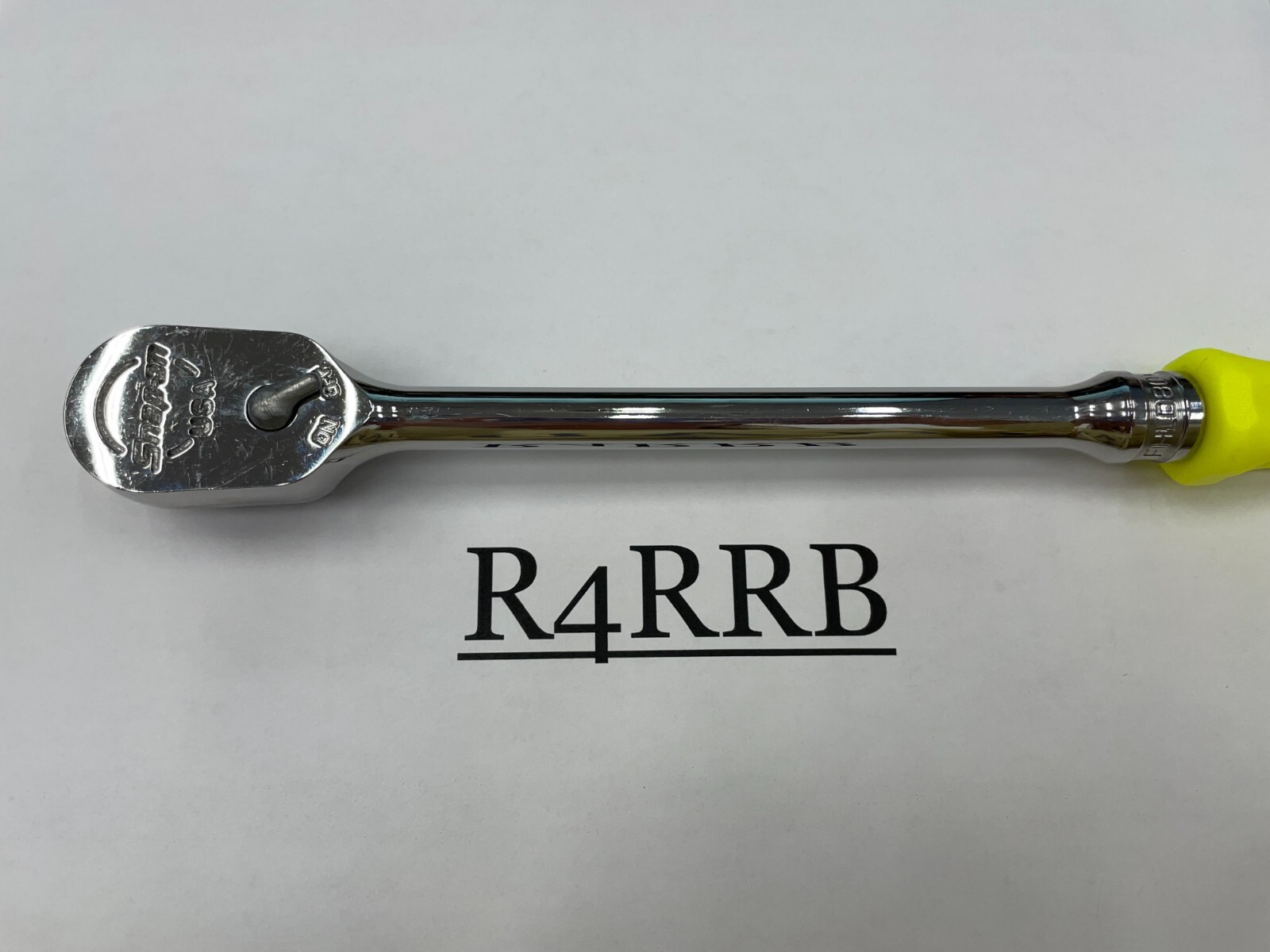 Snap-on Tools USA NEW 3/8″ Drive HI-VIZ Long Length Hard Handle Ratchet FHLD80HV