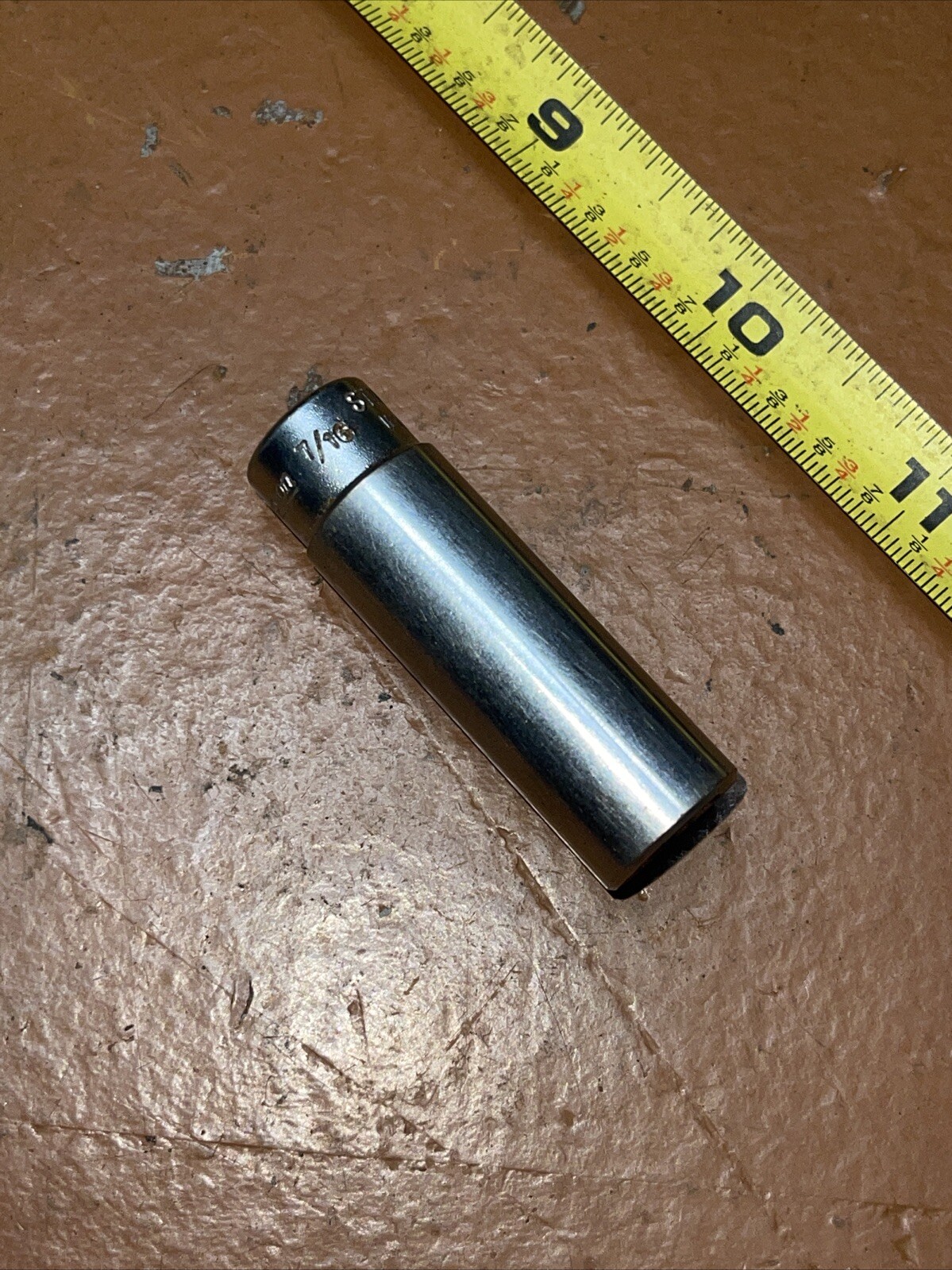 Snap on USA STM14 7/16 In SAE 1/4″ Drive 6 Point Deep Socket Vintage
