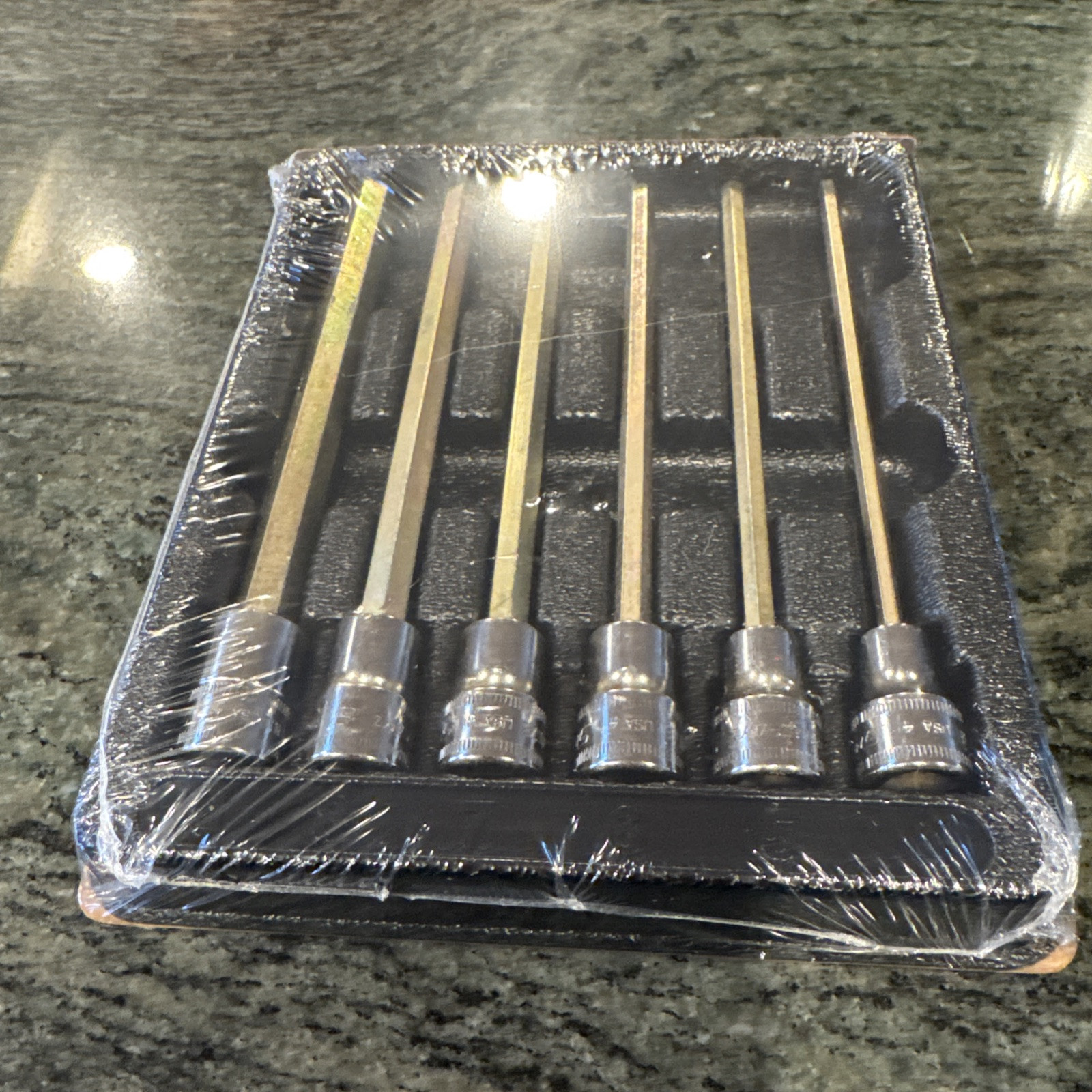Snap-on 206efaml 6 pc 3/8 drive 4-8,10mm long hex driver set sealed