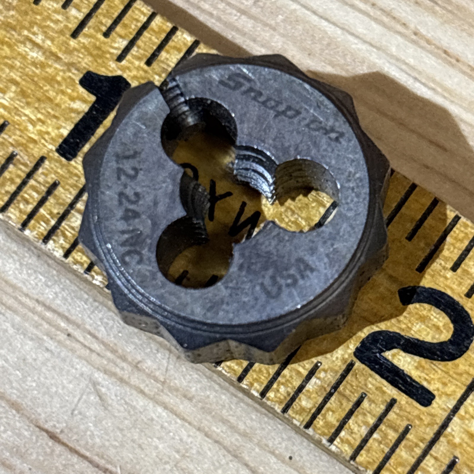 Snap On 12-24 12mm NC Die Double Hex From Set TD2425 USA READ!