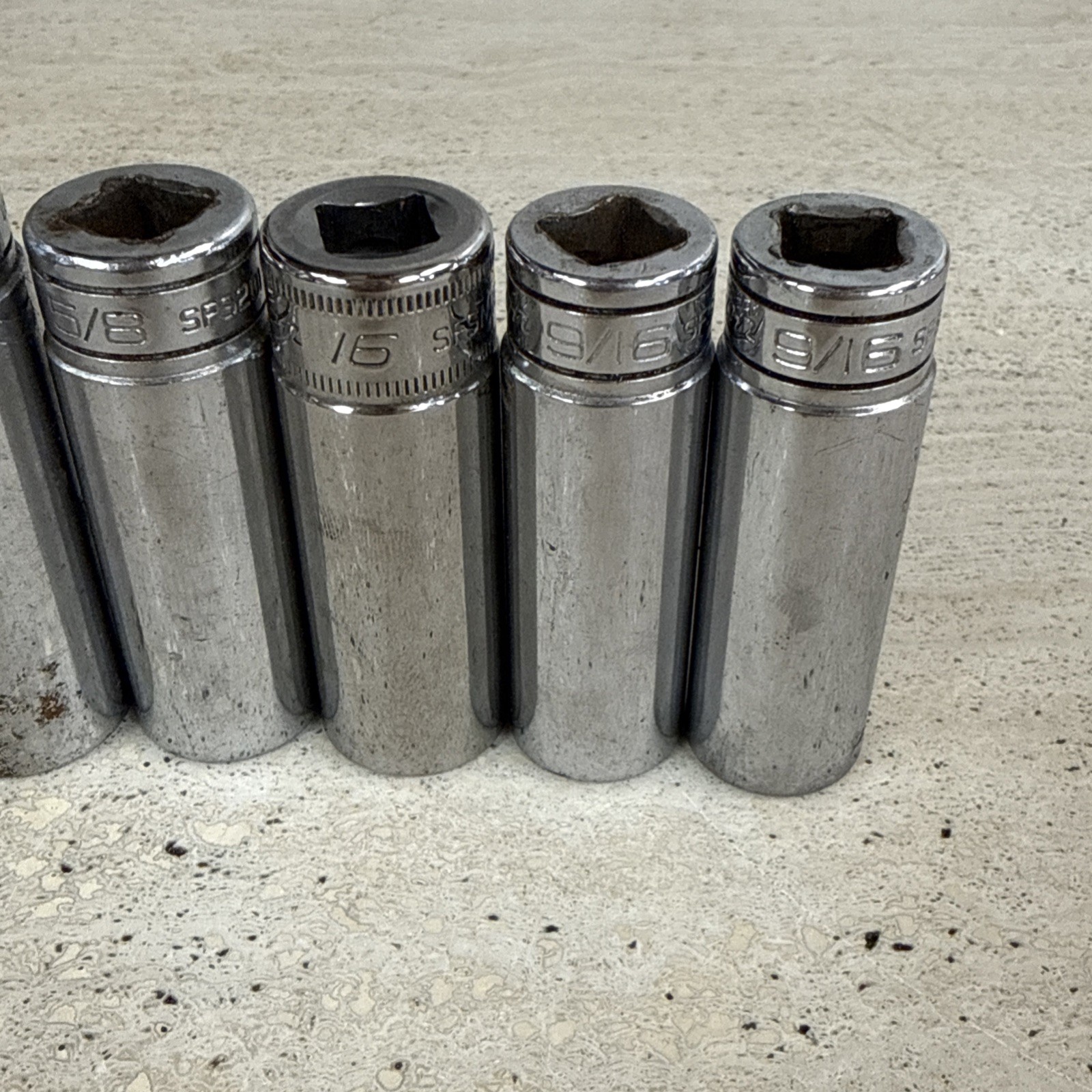 Lot of 8 Snap on Deep Impact Sockets *See Photos*