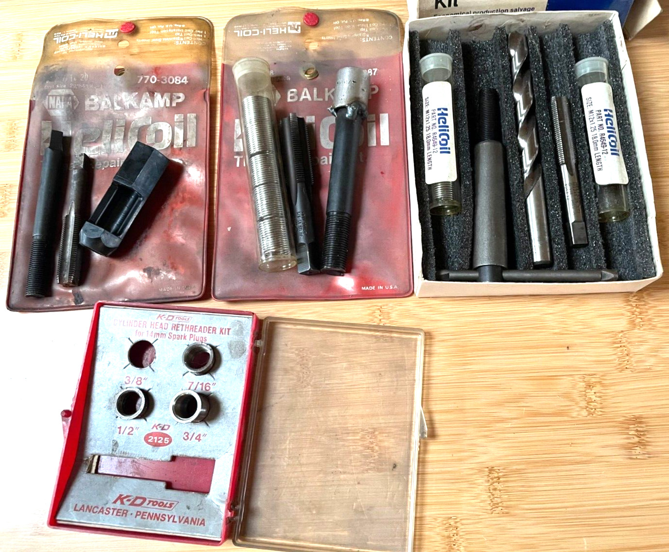 Lots Of HeliCoil Thread Repair Kit Multiple Sizes