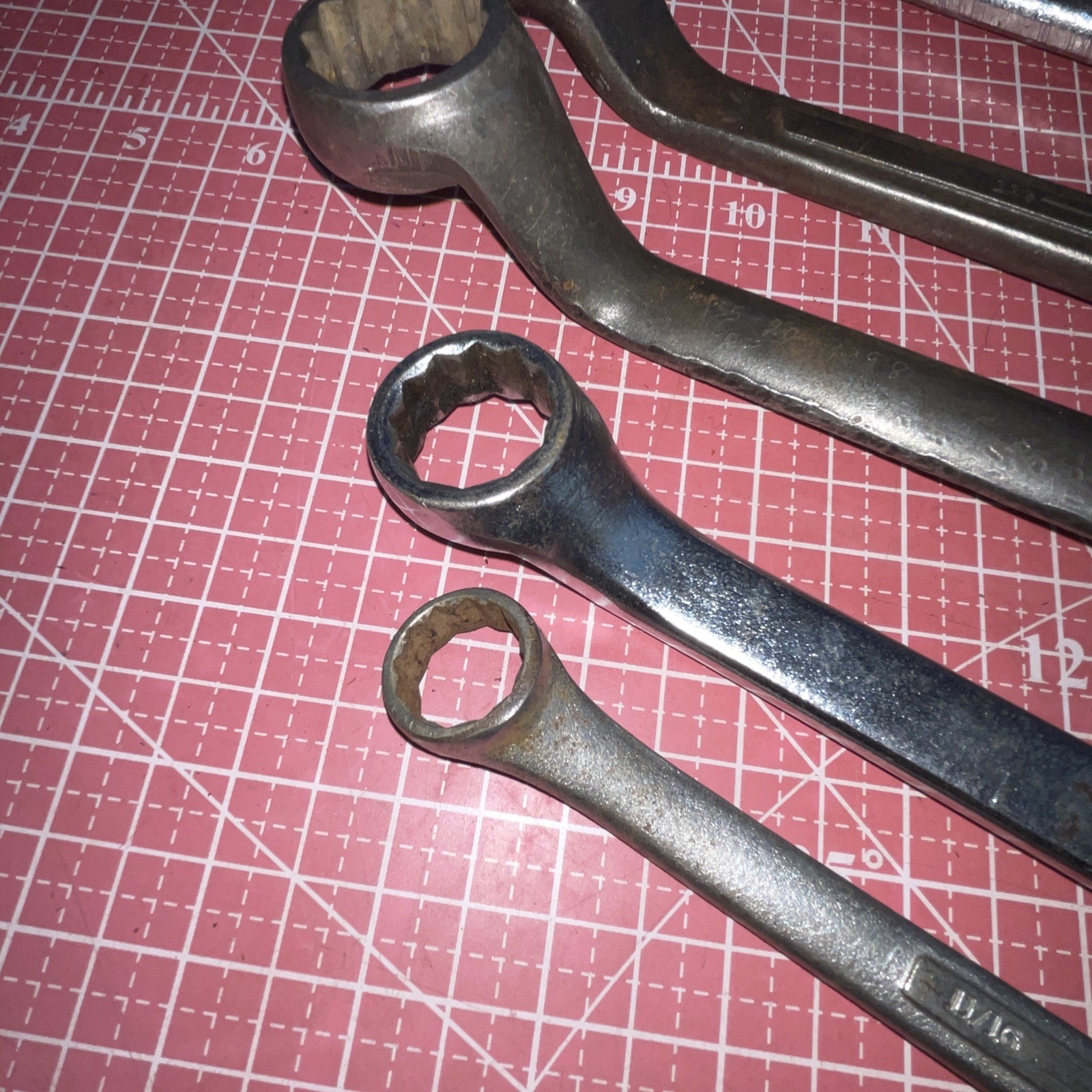 USA Made 5 Piece SAE 12 Point Offset Box End Wrench Set 1-5/16 – 11/16 In Jumbo