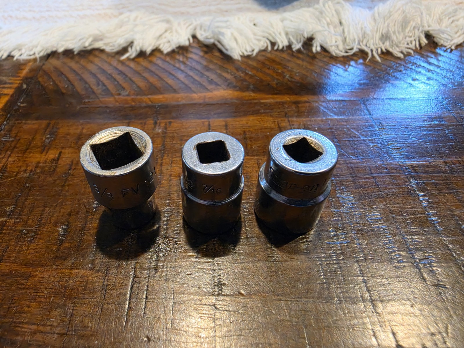 Snap On Socket Set 7/16, 3/8, And 1/2 Chrome Made In USA!