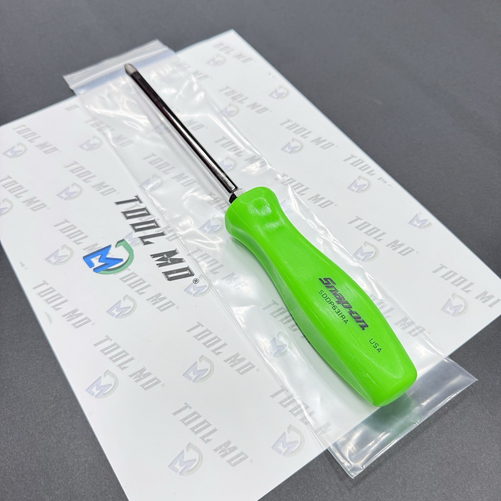 Snap-on Tools USA NEW GREEN #3 Phillips Hard Handle Screwdriver SDDP63IRAG