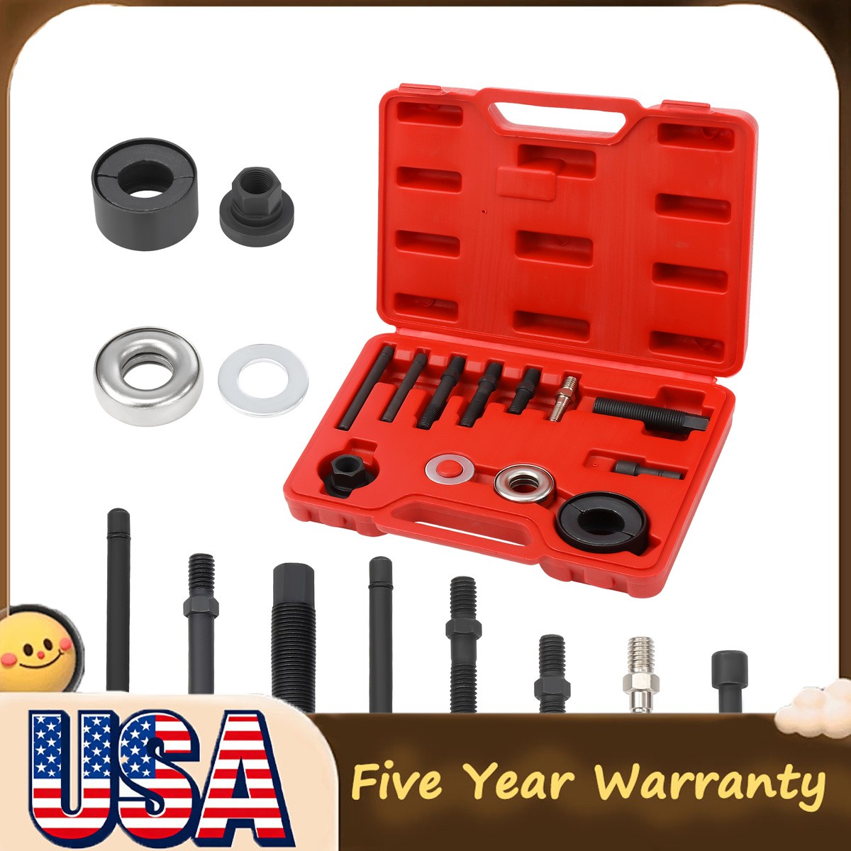 Pulley Puller and Installer Power Steering kit auto car USA 13x new US 13 PCS